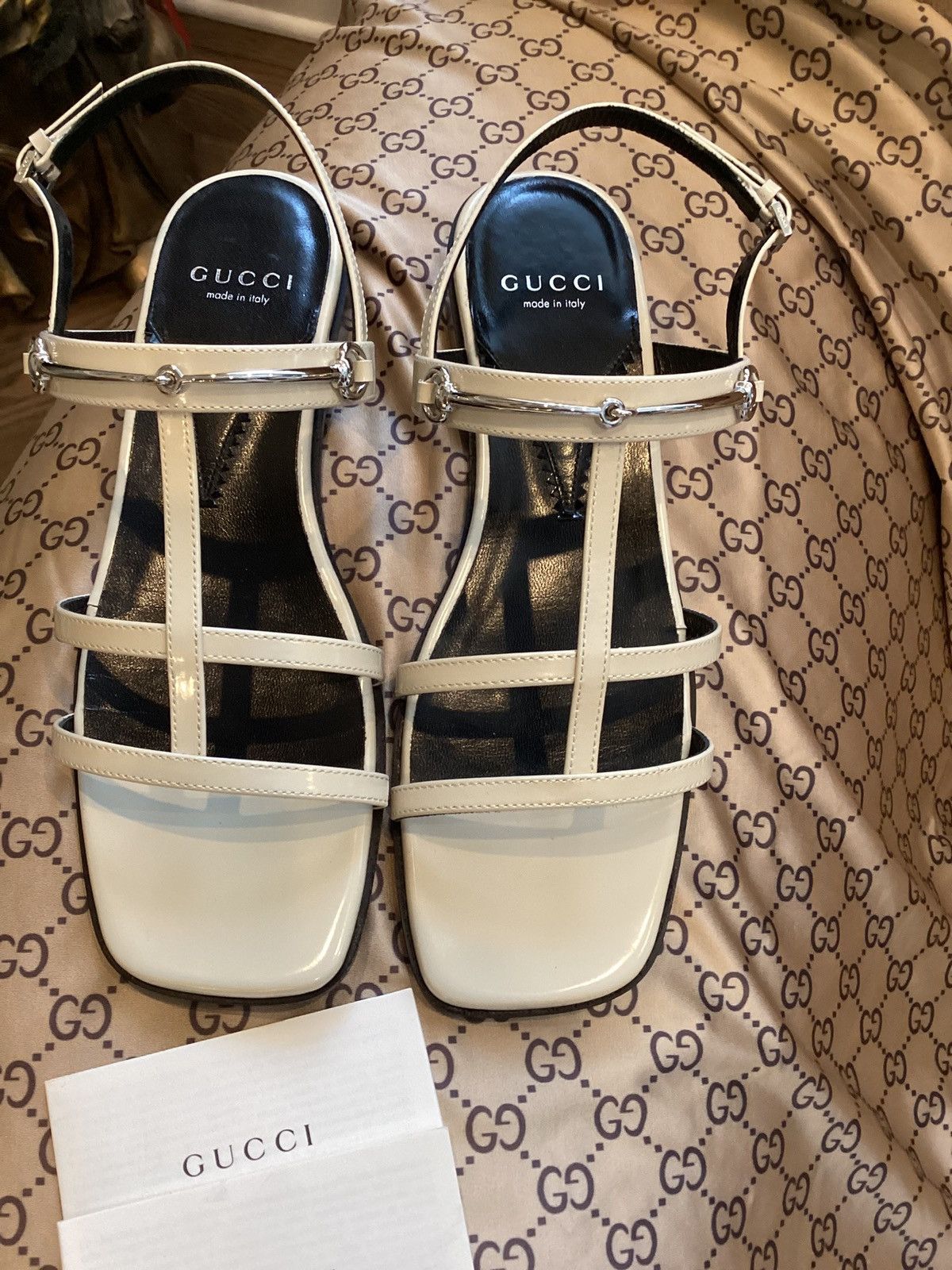 Gucci Gucci leather horsebit sandals Size US 7 / IT 37 - 1 Thumbnail
