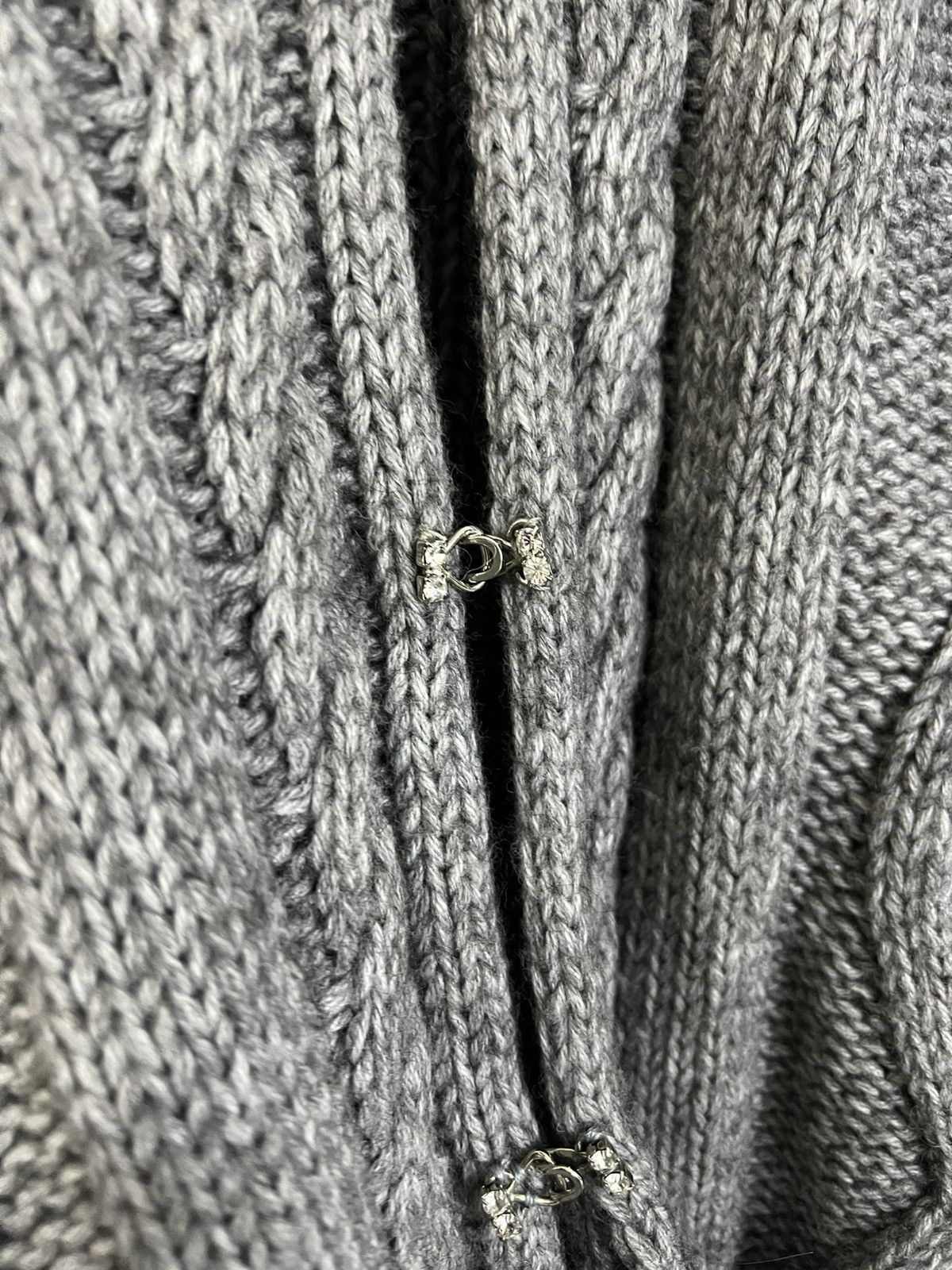 Moschino Moschino alpaca wool cape grey poncho L Size L / US 10 / IT 46 - 4 Thumbnail