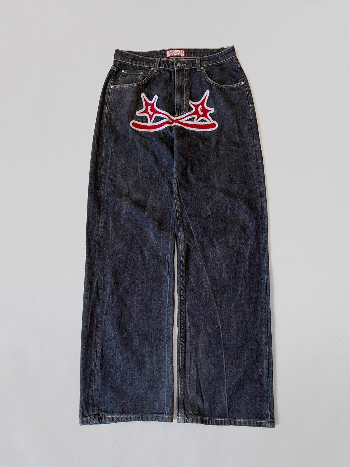 Protect denim oversized pants skateboard Japanese style