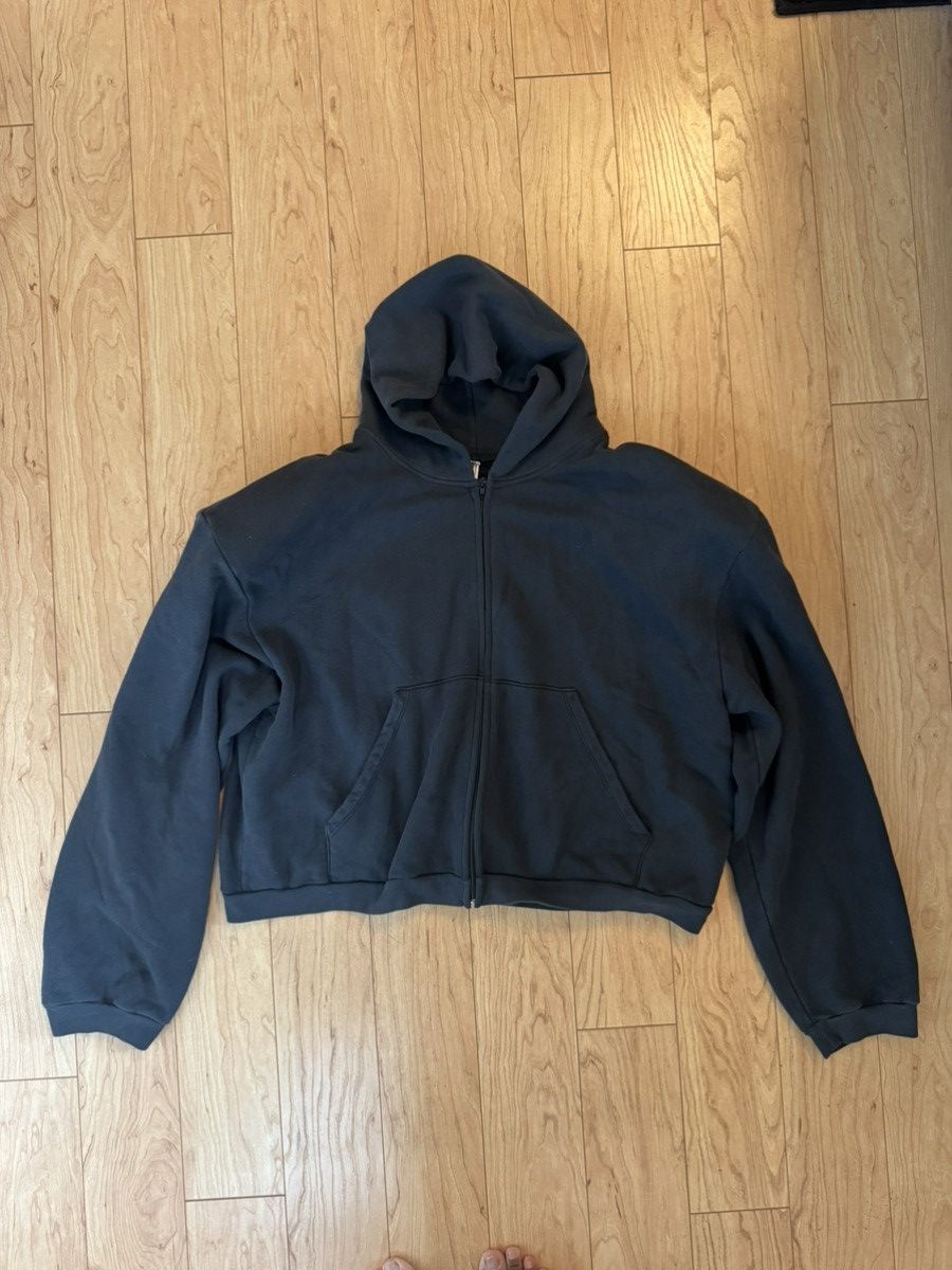 Greg Ross Greg Ross Cropped Shoulder Pad Zip Hoodie Size US M / EU 48-50 / 2 - 1 Thumbnail