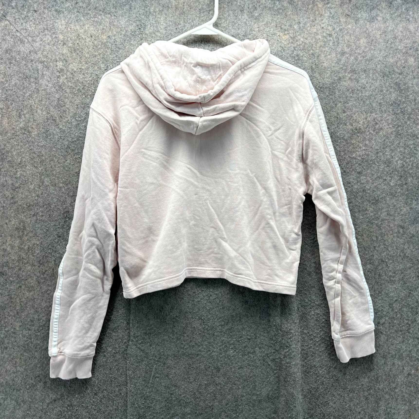 Adidas Adidas Hoodie Women Small Pink Striped 3-Stripe French Terry Pullover Sweatshirt Fall Winter 3-Stripe Logo Mens Women Boys Girls Size S / US 4 / IT 40 - 3 Thumbnail