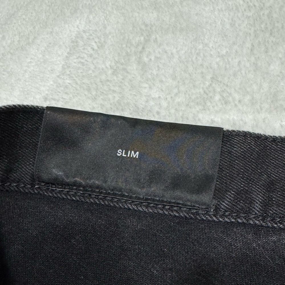 Balmain Balmain Slim Cut Cotton Jeans Ribbed Black Men’s Size 36 Size US 36 / EU 52 - 6 Thumbnail