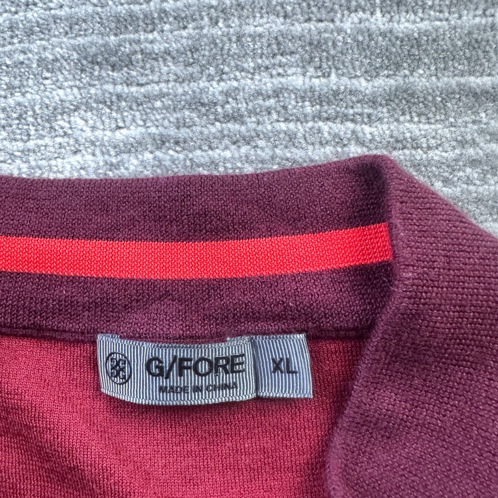 Vintage G Fore Sweater Mens XL Red V-Neck Quarter Zip Slim Golf Merino Wool Pullover Size US XL / EU 56 / 4 - 5 Thumbnail