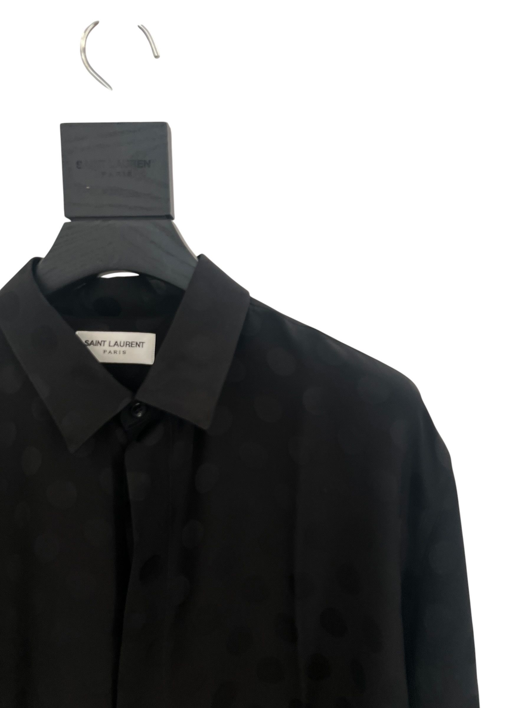 Saint Laurent Paris Saint Laurent Silk Dotted Shirt Size US XS / EU 42 / 0 - 3 Thumbnail