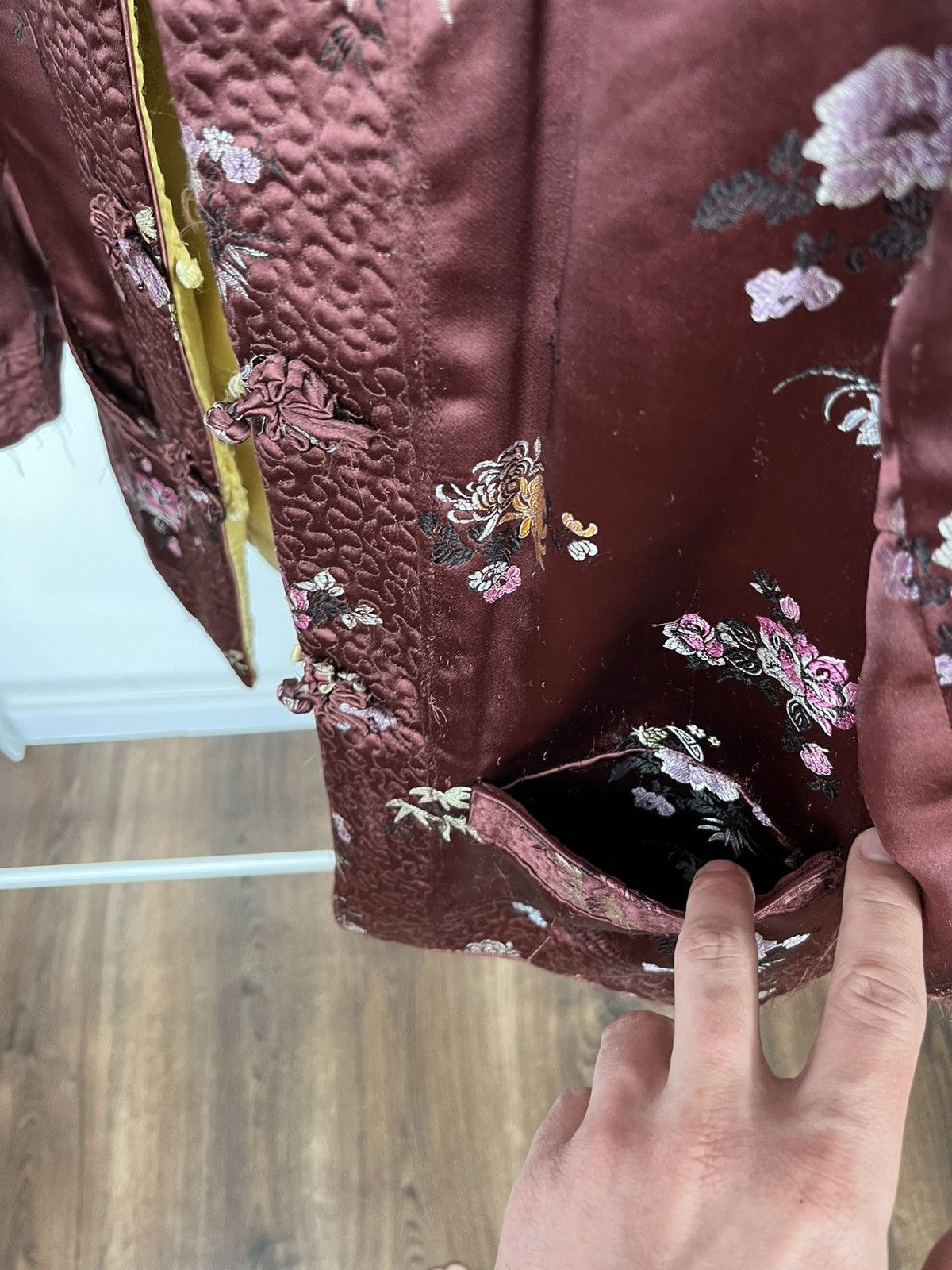 Shanghai Tang Vintage Chinese Silk Jacket Shanghai Floral Traditional S Size S / US 4 / IT 40 - 8 Thumbnail