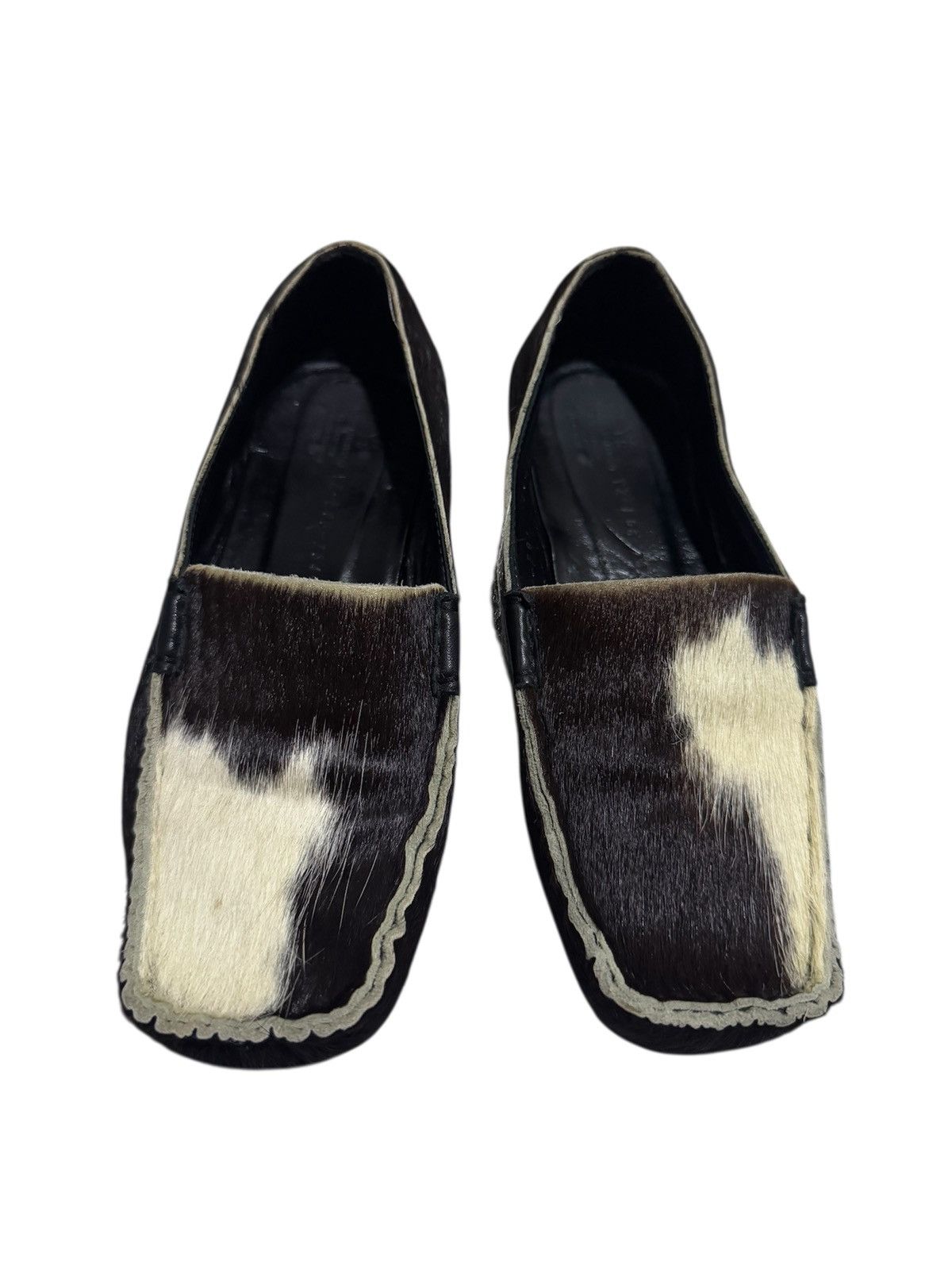 Leather × Y's × Yohji Yamamoto RARE! Y’s Slunk Leather Slip On Shoes Size US 4 / IT 34 - 2 Thumbnail
