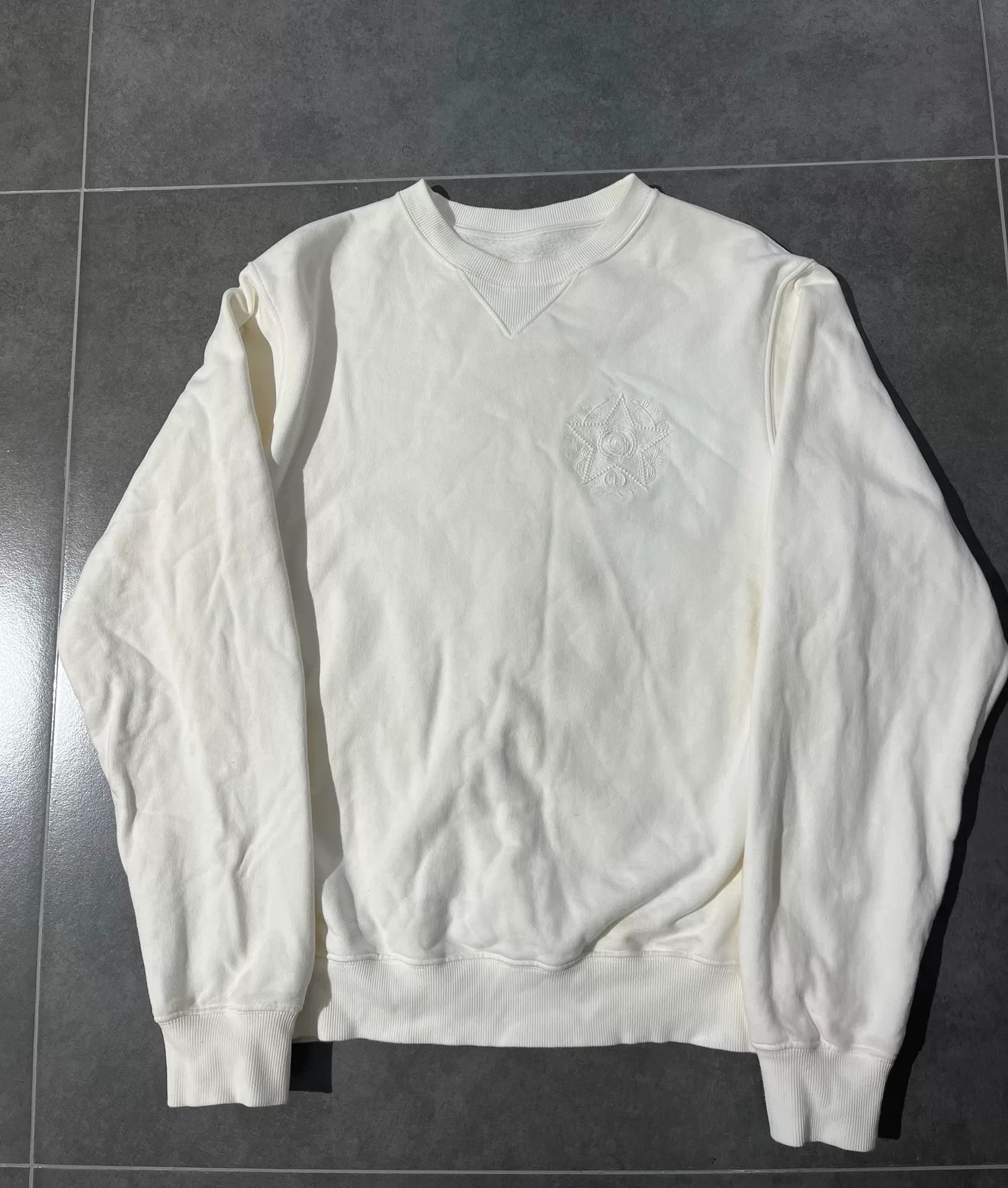 Dior Dior Embroidered White Hoodie s Men Size US S / EU 44-46 / 1 - 1 Thumbnail