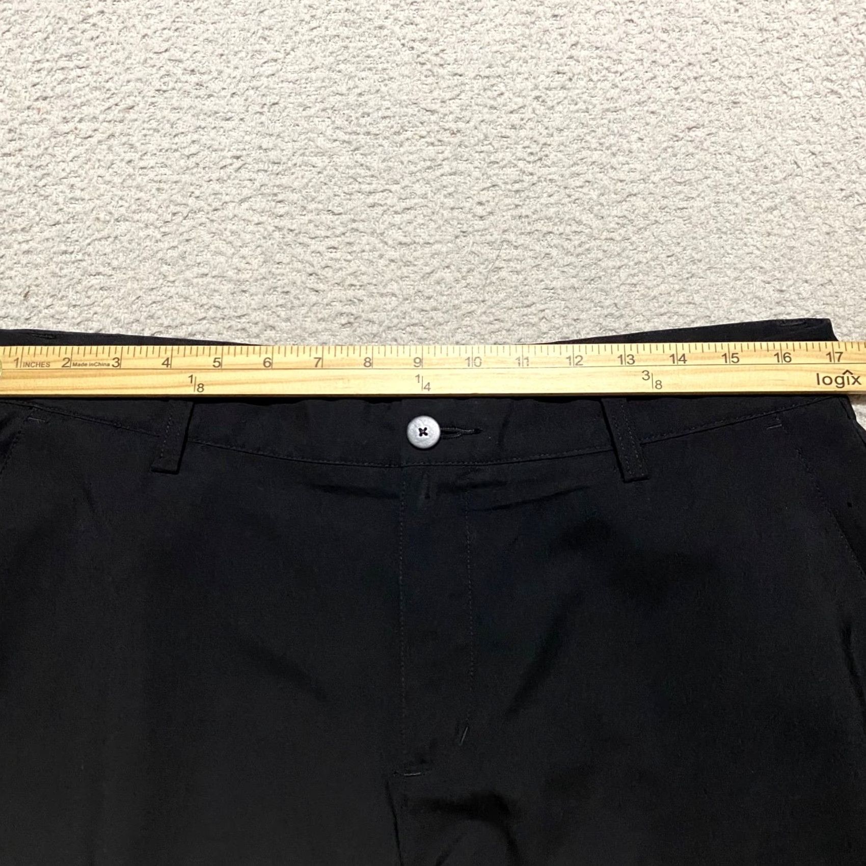 Adidas Adidas Shorts Flat Front Black 34 Regular Men's Elastic Wide Inseam 11" Chino Outdoor Sports Pocketed Size US 34 / EU 50 - 7 Thumbnail