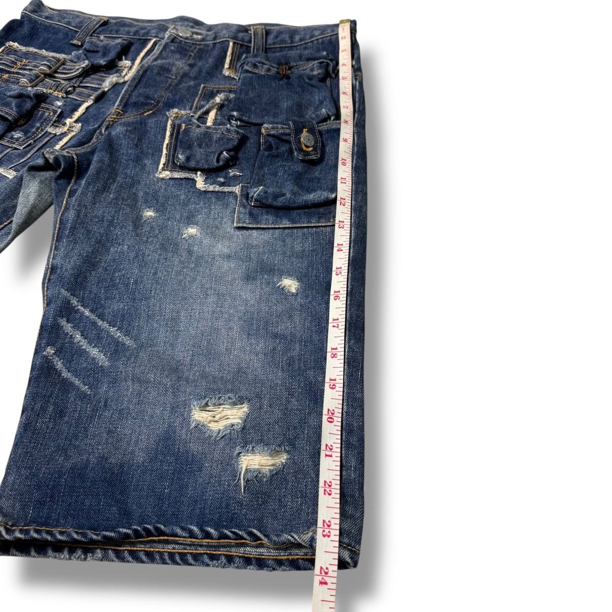 Issey Miyake Sunao Kuwahara Issey Miyake Multi Pocket Denim Short Size US 32 / EU 48 - 24 Thumbnail