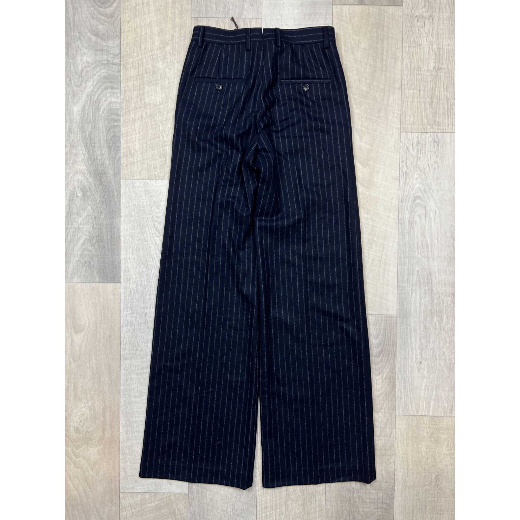 Bally NWOT Bally Wool Striped Cullottes Pants (Y0125) Size 26" / US 2 / IT 38 - 10 Thumbnail