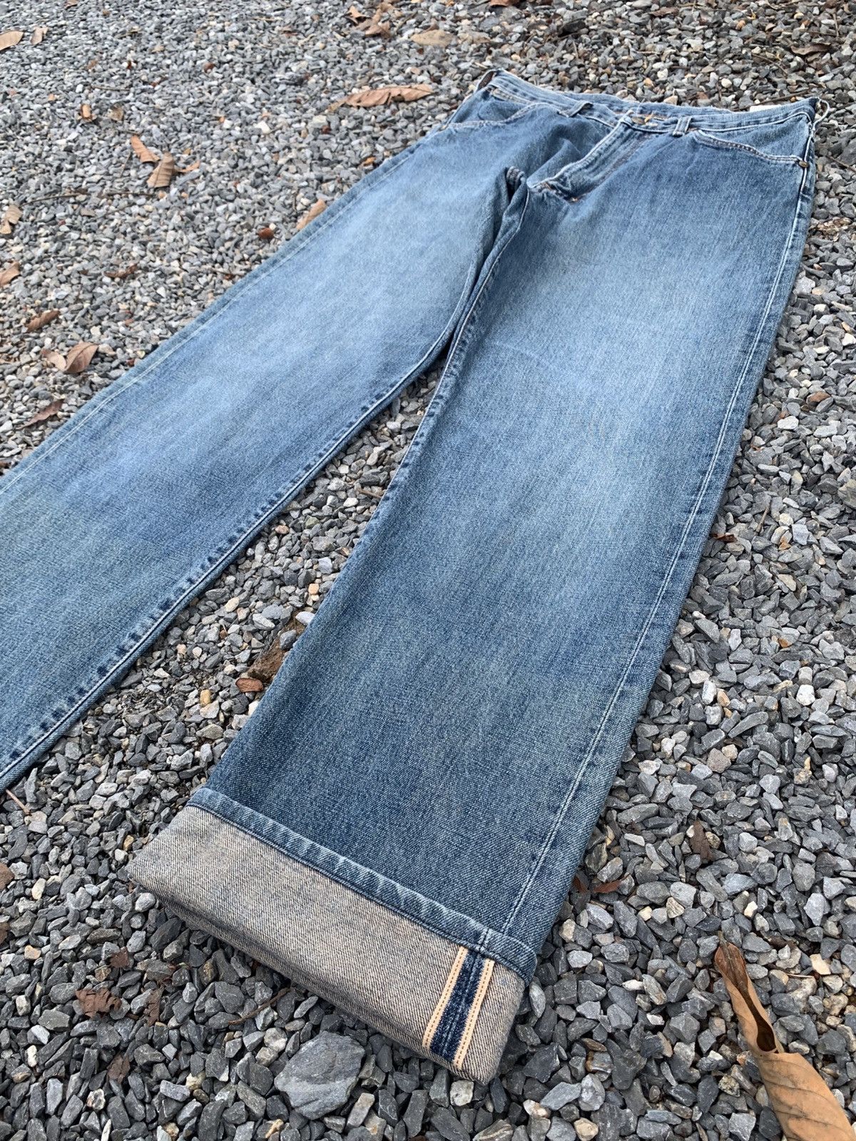 Kapital VINTAGE WRANGLER SELVEDGE BAGGY WESTERN FADED DENIM Size US 31 - 3 Thumbnail