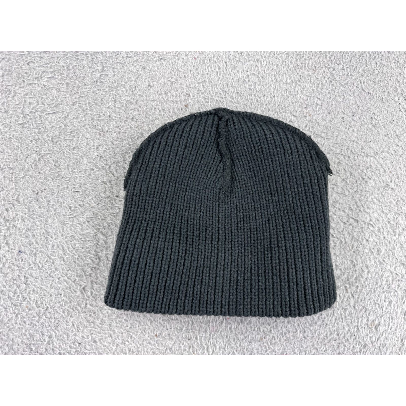 Vintage Cooper Beanie Toque Adult One Size Black Gray 100% Acrylic Knit Snow Ski Winter TS? Size ONE SIZE - 3 Thumbnail