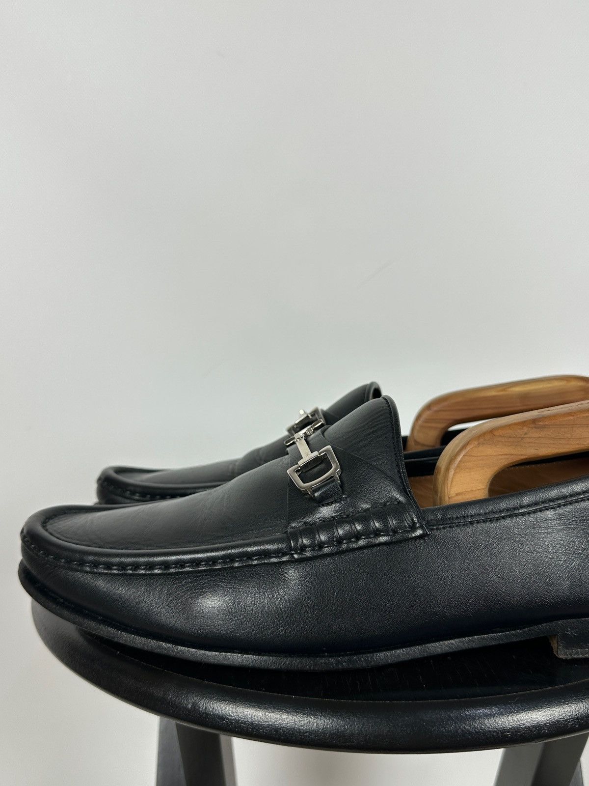 Gucci Gucci Horsebit Black Leather Slip On Loafers Size US 9 / EU 42 - 14 Thumbnail
