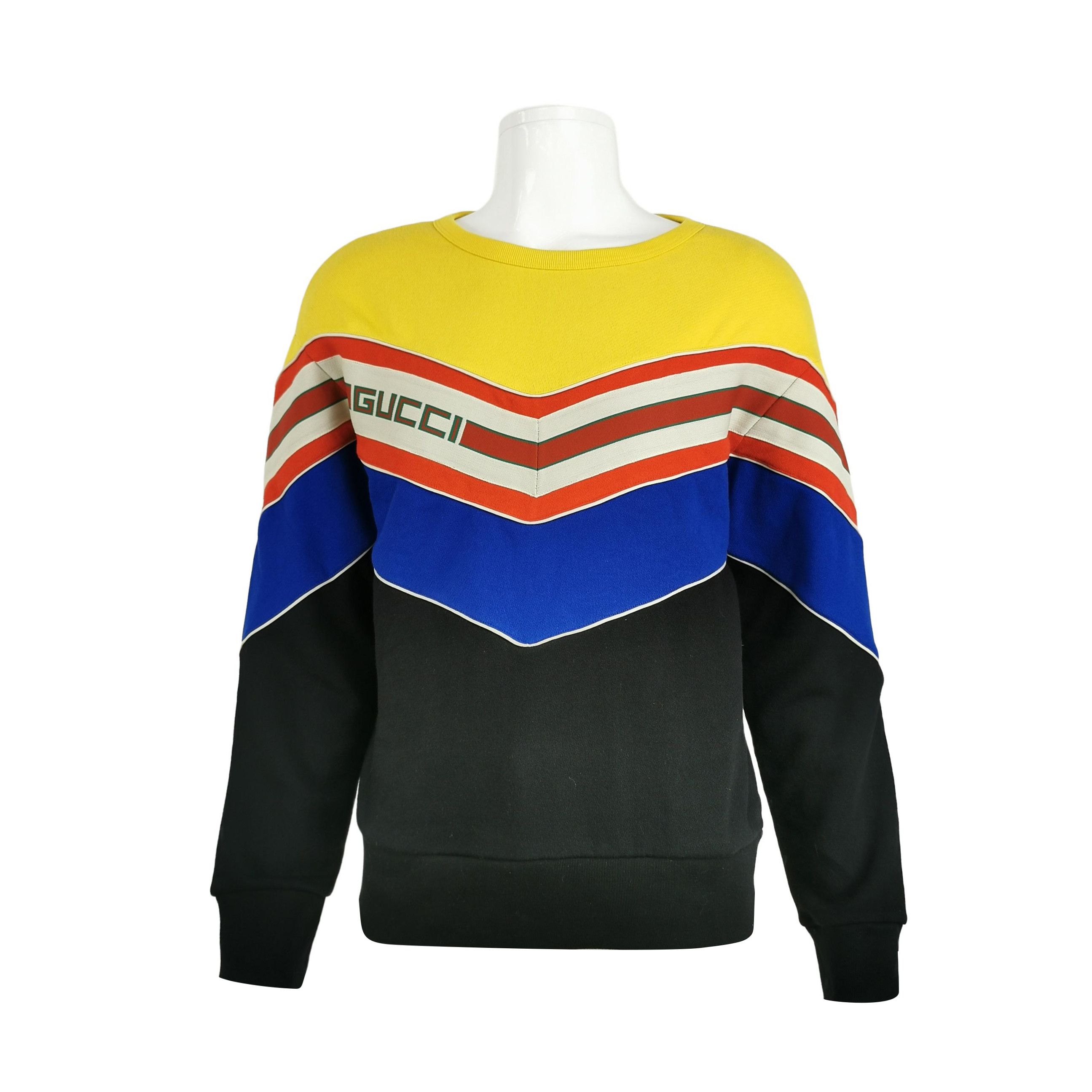 Gucci Gucci Colorblock Logo Sweatshirt Size S Size US S / EU 44-46 / 1 - 1 Thumbnail