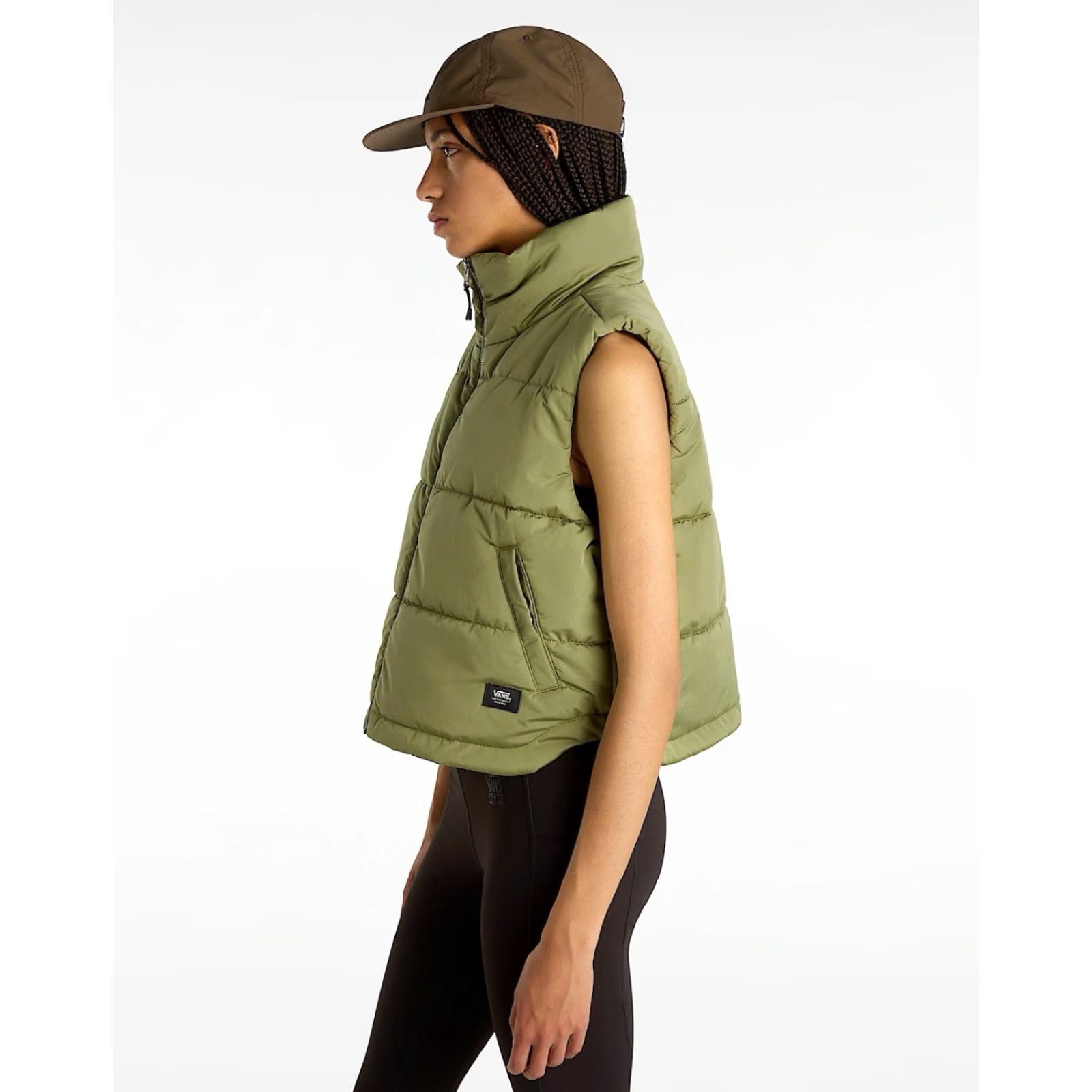 Vans VANS MTE Foundry Vest Womens XL Olive Green Jacket Quilted Dupont Sorona Fill Size XL / US 12-14 / IT 48-50 - 5 Thumbnail