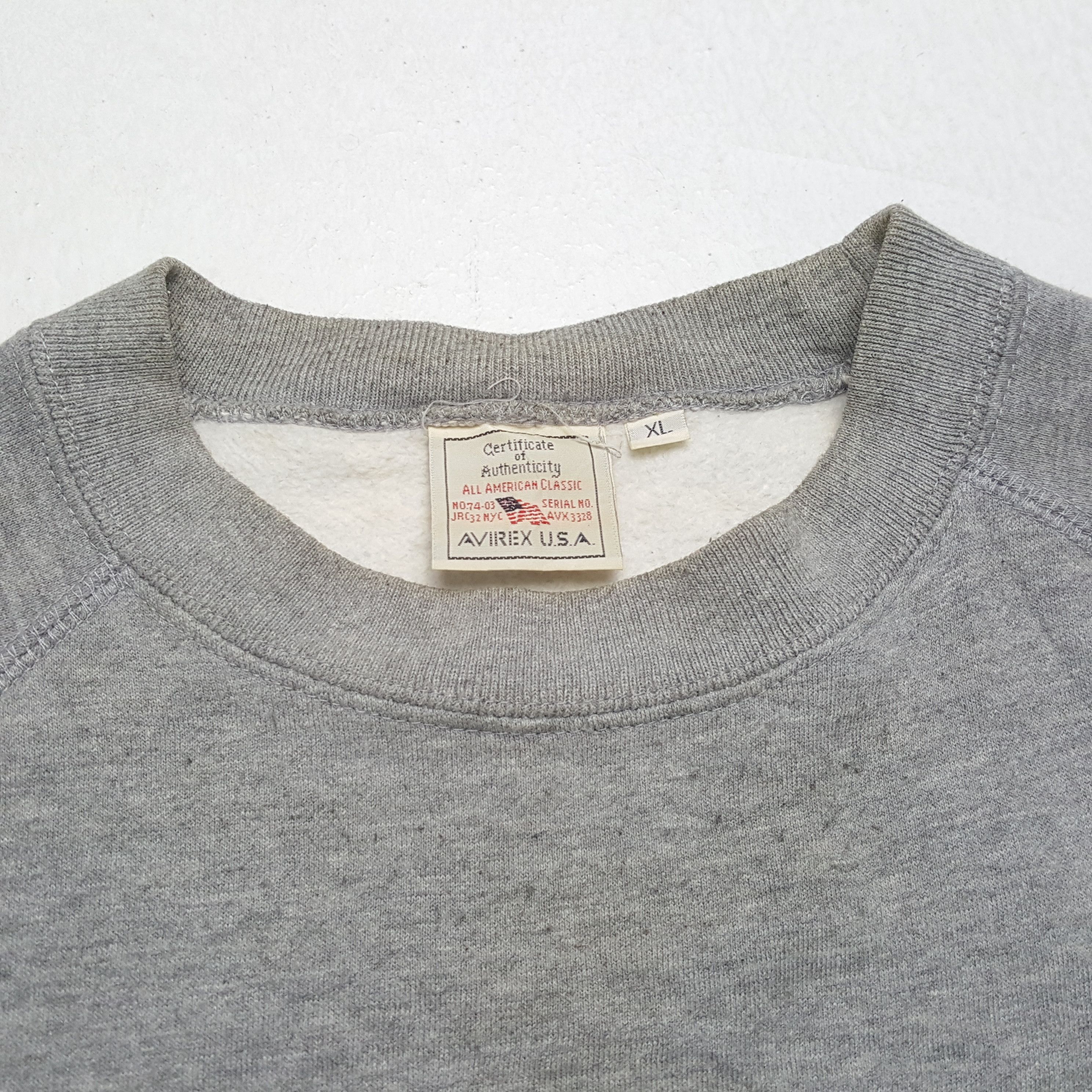 Avirex × Vintage Vintage AVIREX Military Style Streetwear Sweatshirts Size US L / EU 52-54 / 3 - 9 Thumbnail