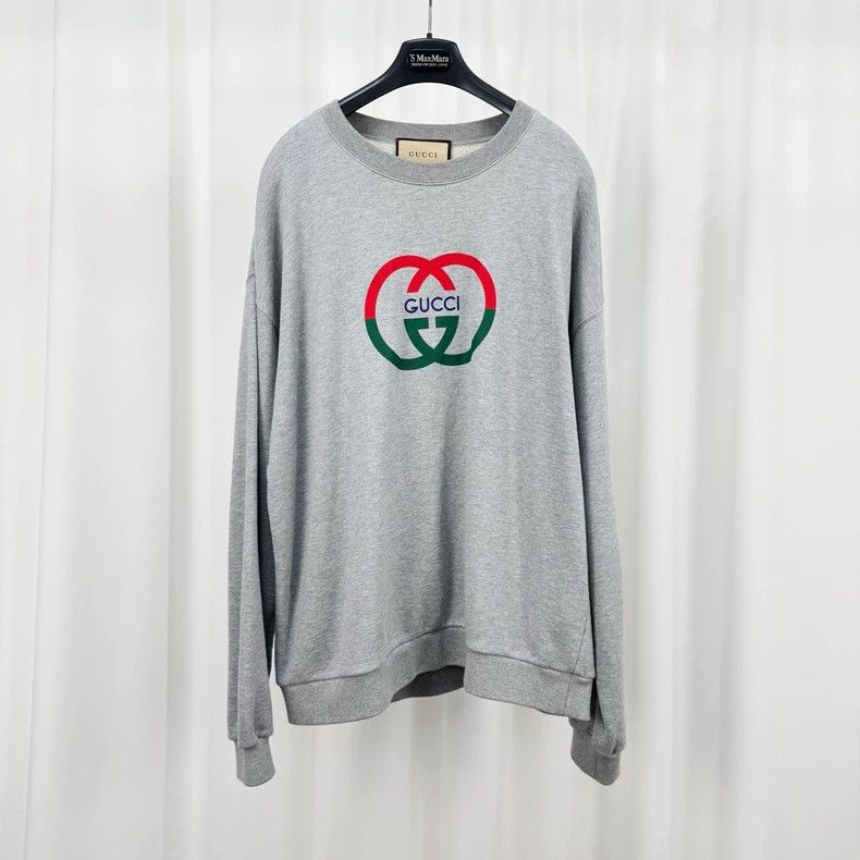 Gucci Gucci Double G letter printed sweatshirt Size US L / EU 52-54 / 3 - 1 Thumbnail