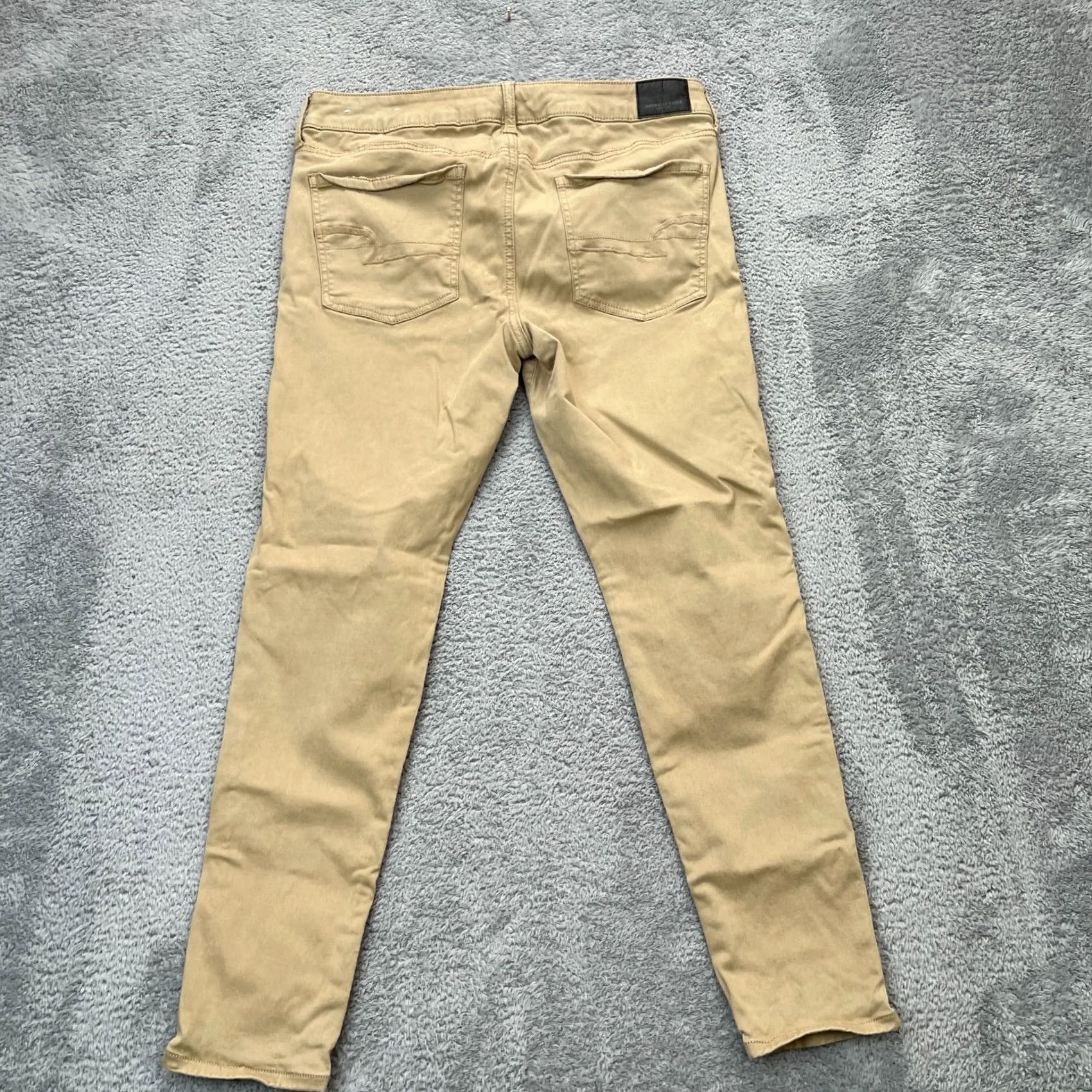American Eagle Outfitters VINTAGE? No. American Eagle Outfitters Jeans Womens 12 Beige Jegging Super Stretch X Preppy Shirt? Size 34" / US 12 / IT 48 - 2 Thumbnail