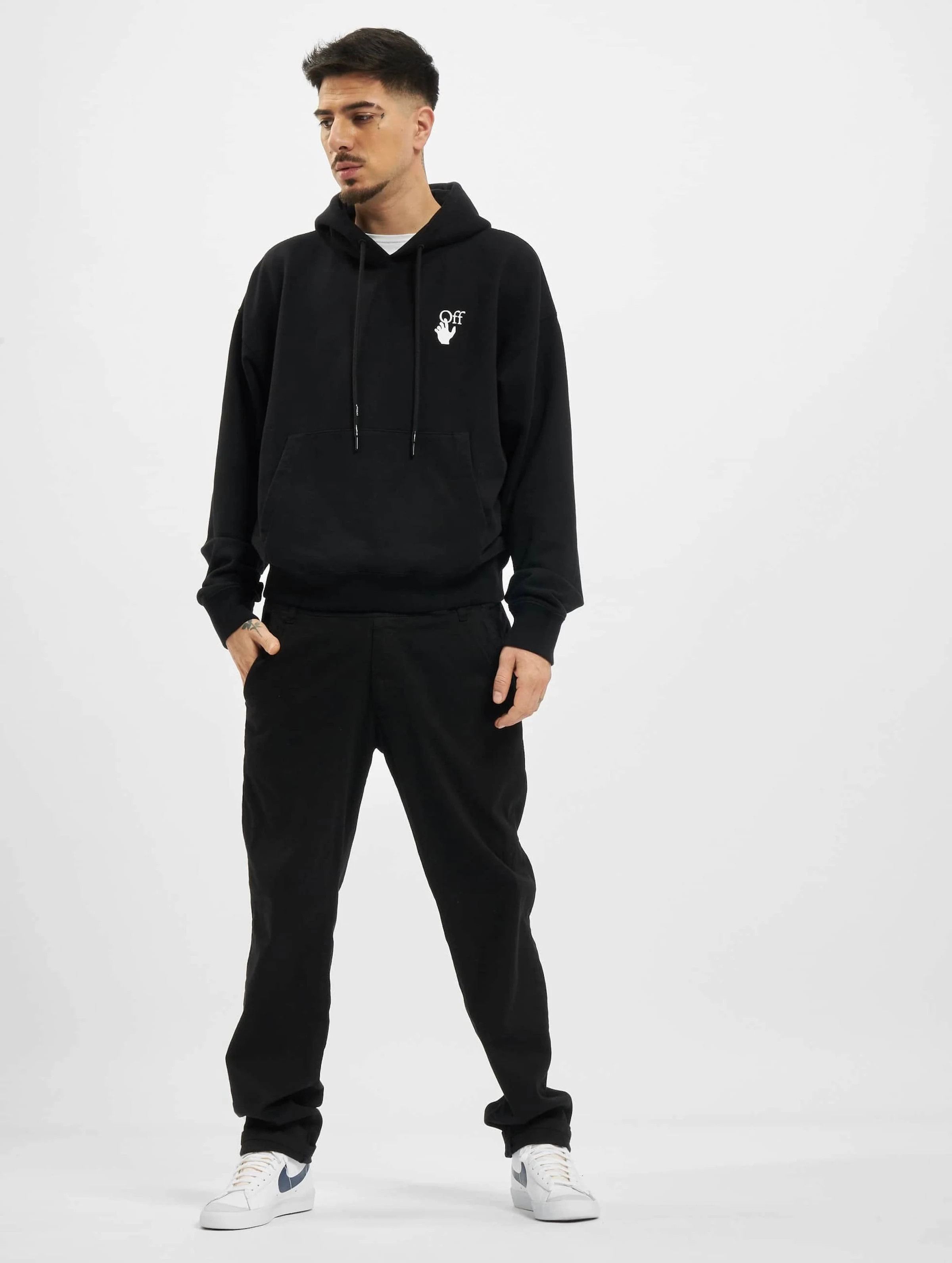 Off-White Black Cut Here Arrows Oversized Hoodie Size US L / EU 52-54 / 3 - 4 Thumbnail