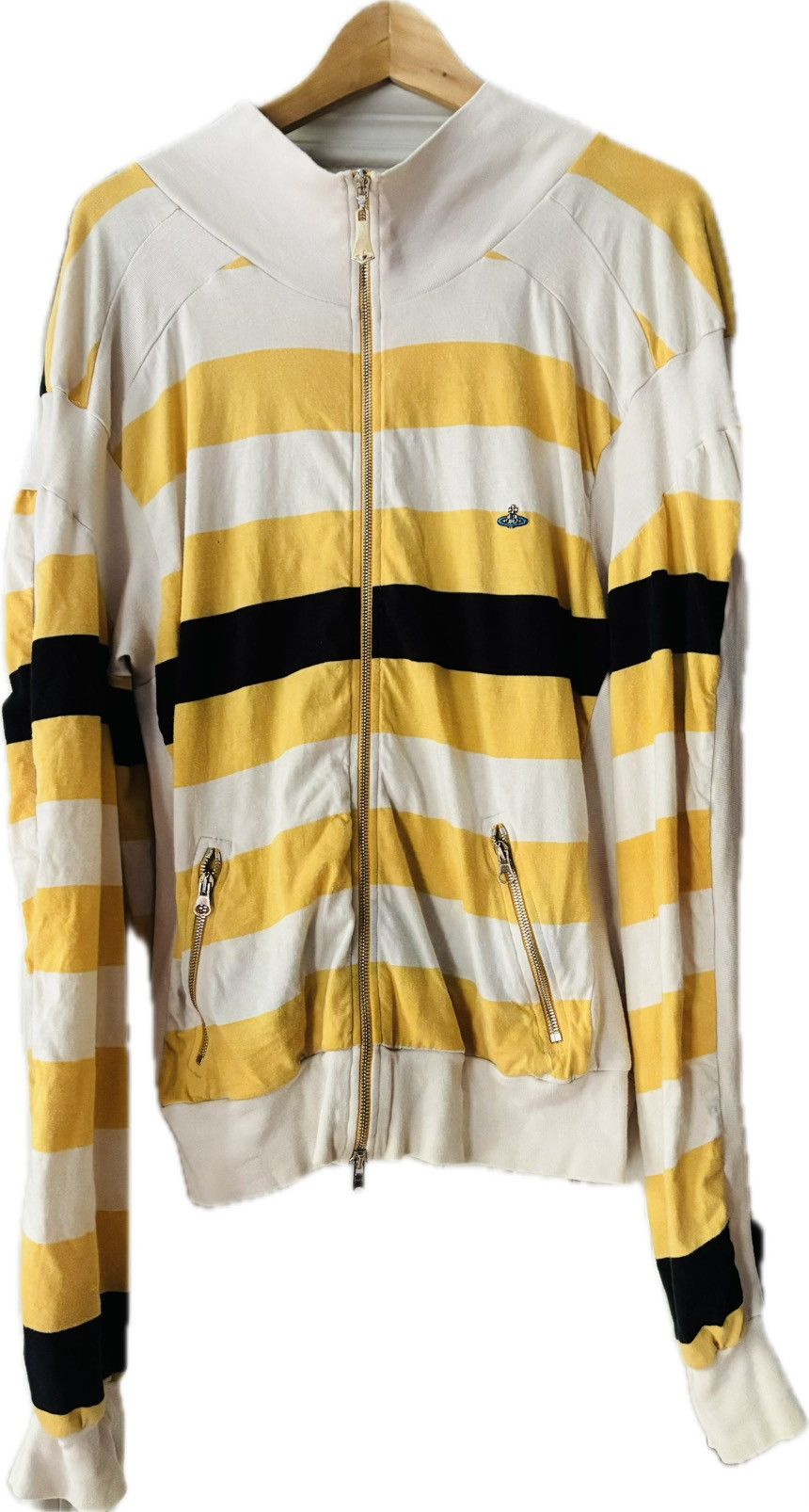 Vivienne Westwood Westwood Man 2005 Striped Cotton Jacket with orb logo. XXL Size US XXL / EU 58 / 5 - 1 Thumbnail