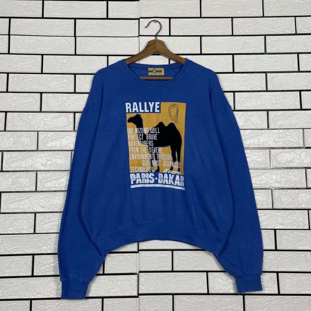Mizuno Vintage Mizuno Rallye Paris Dakar Sweatshirt Size US S / EU 44-46 / 1 - 1 Thumbnail