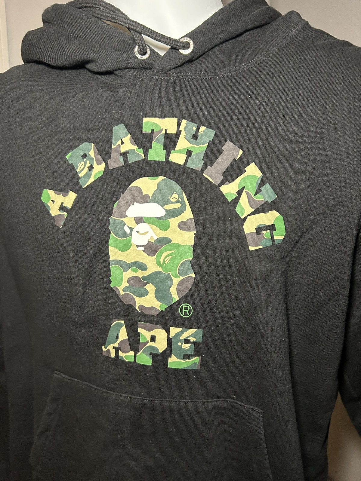 Bape BAPE A Bathing Ape Camo Logo Hoodie Black – Size L Authentic Size US L / EU 52-54 / 3 - 2 Thumbnail