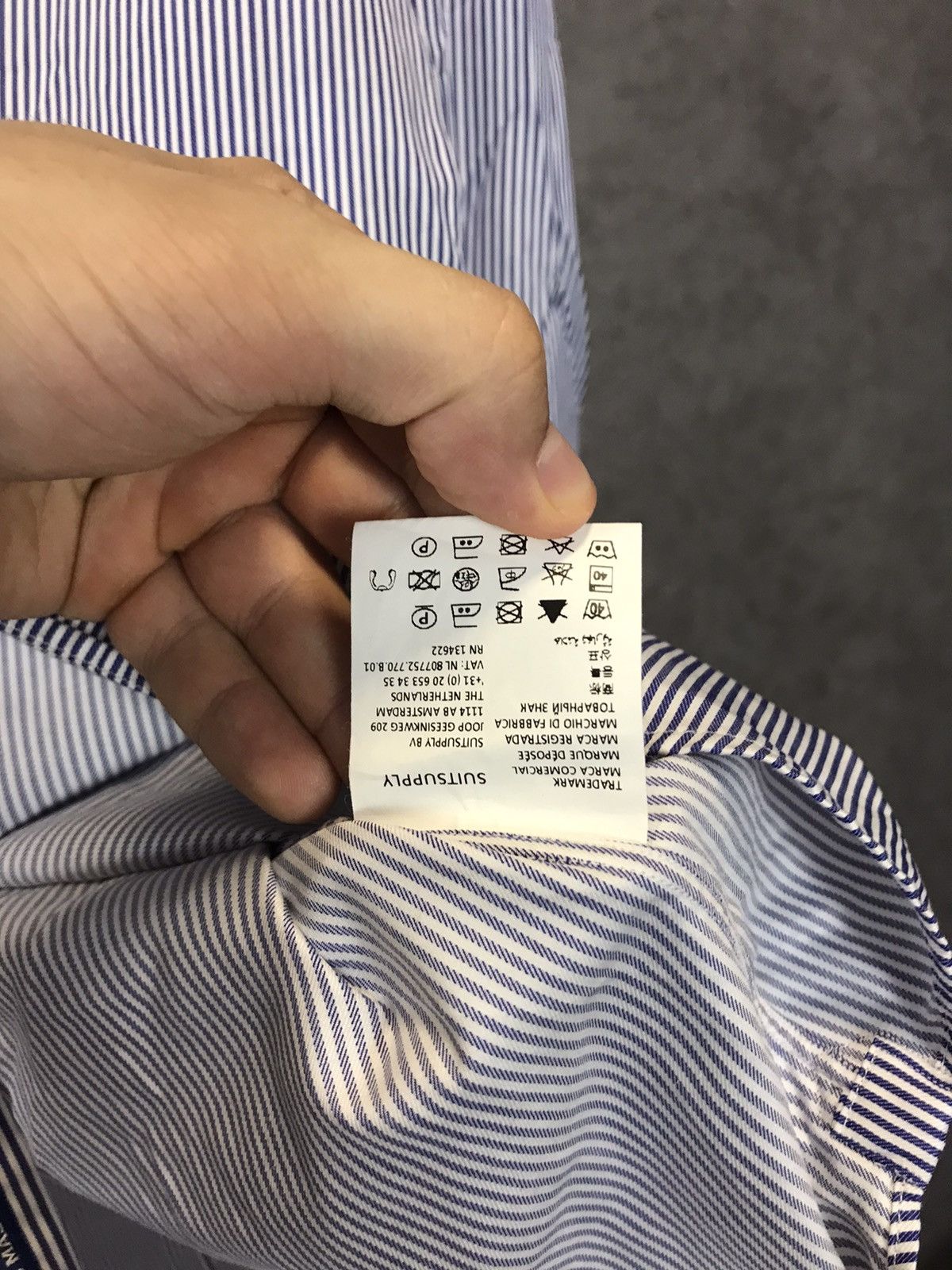 Suitsupply Suitsupply striped designer shirt Size US XS / EU 42 / 0 - 6 Thumbnail