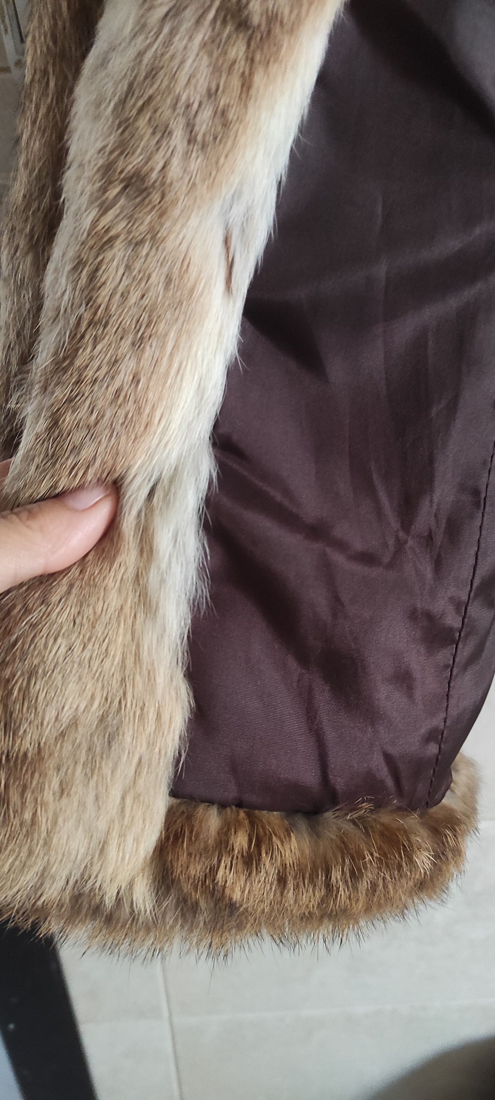 Genuine Leather × Vintage Frylane Paris Genuine Real Rabbit Fur Coat Made In France M Size M / US 6-8 / IT 42-44 - 24 Thumbnail