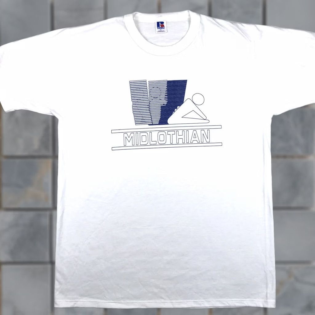 Russell Athletic VINTAGE Russell Athletic T-Shirt Men L White 80s 90s NOS ROWING CREW Paper Thin Size US L / EU 52-54 / 3 - 1 Thumbnail