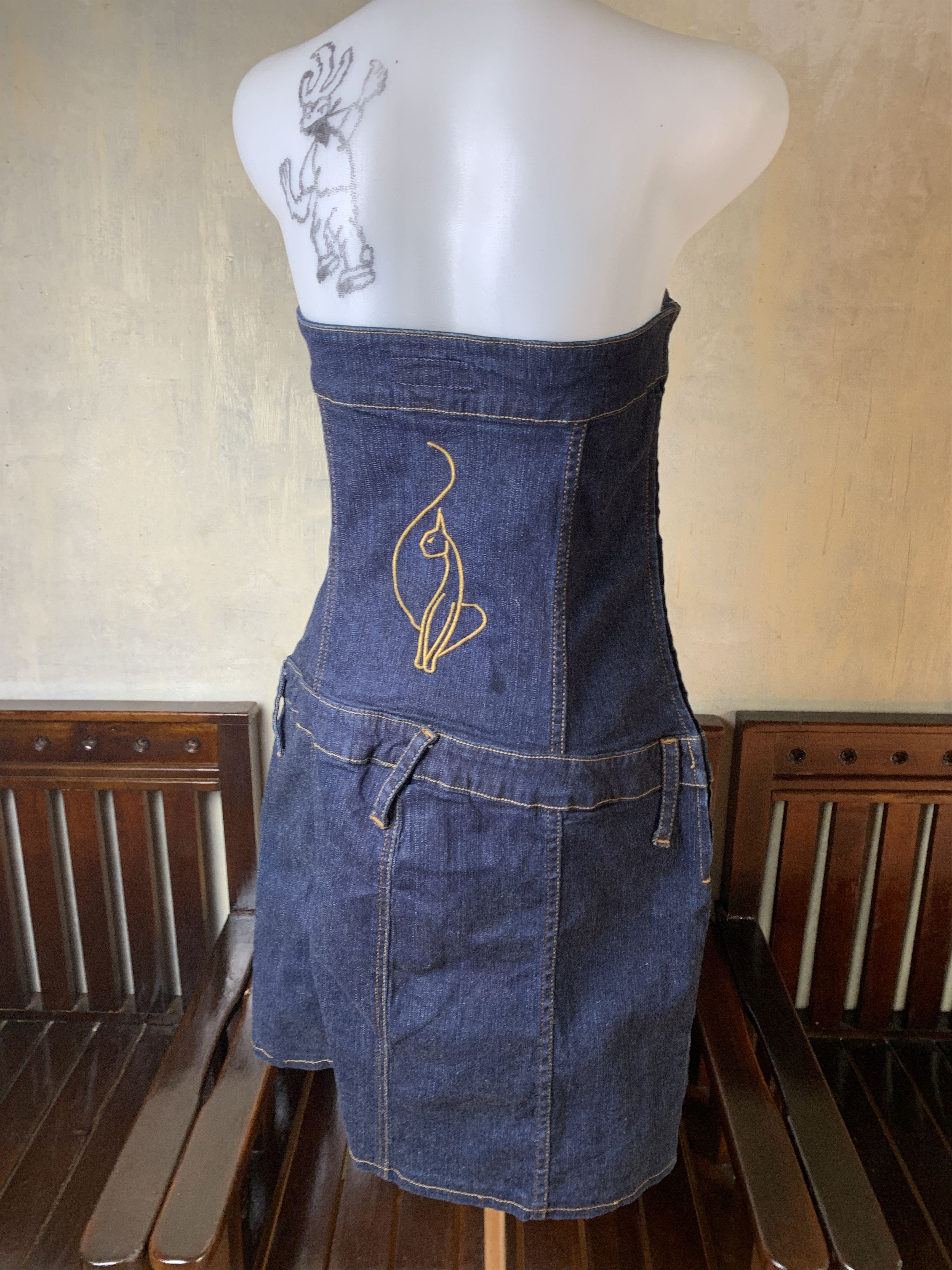 2000s Baby Phat Jeans Tube Dress (L)