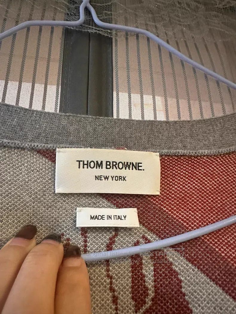 Thom Browne Thom Browne Striped Knit Cardigan Size US XL / EU 56 / 4 - 2 Thumbnail