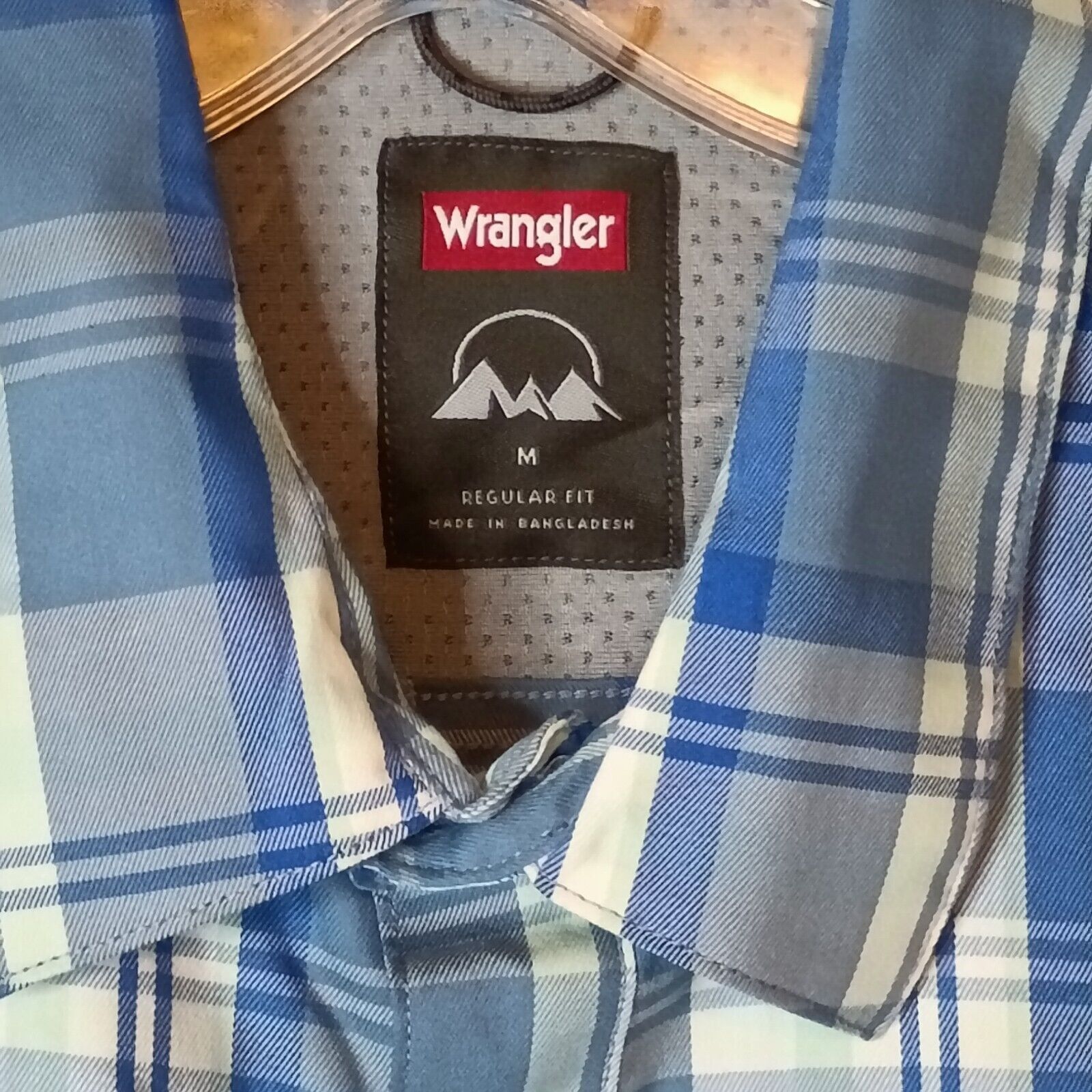 Wrangler Wrangler Utility Shirt Men's M Button Up Plaid Regular Fit Size US M / EU 48-50 / 2 - 3 Thumbnail