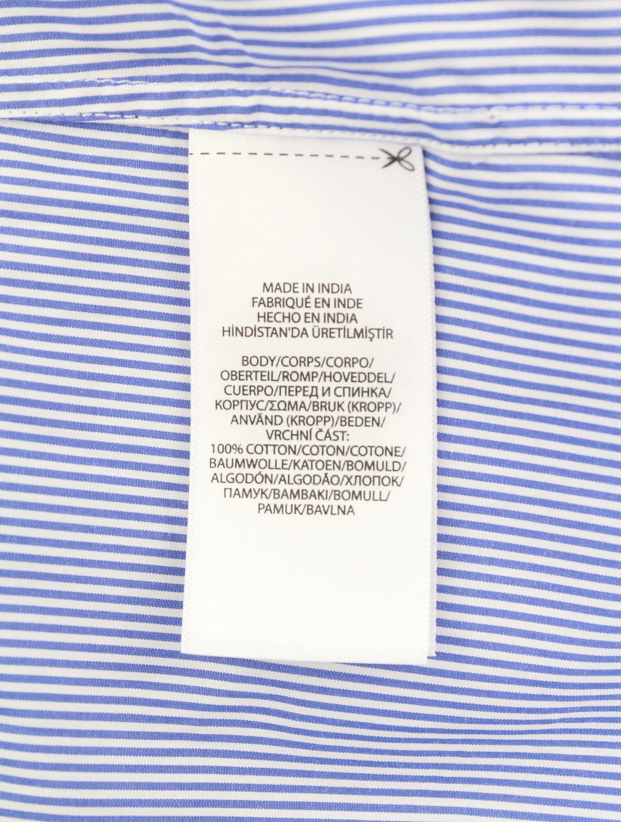 Ralph Lauren M Blue Striped Custom Fit Cutaway Logo Shirt 87013 Size US M / EU 48-50 / 2 - 9 Thumbnail