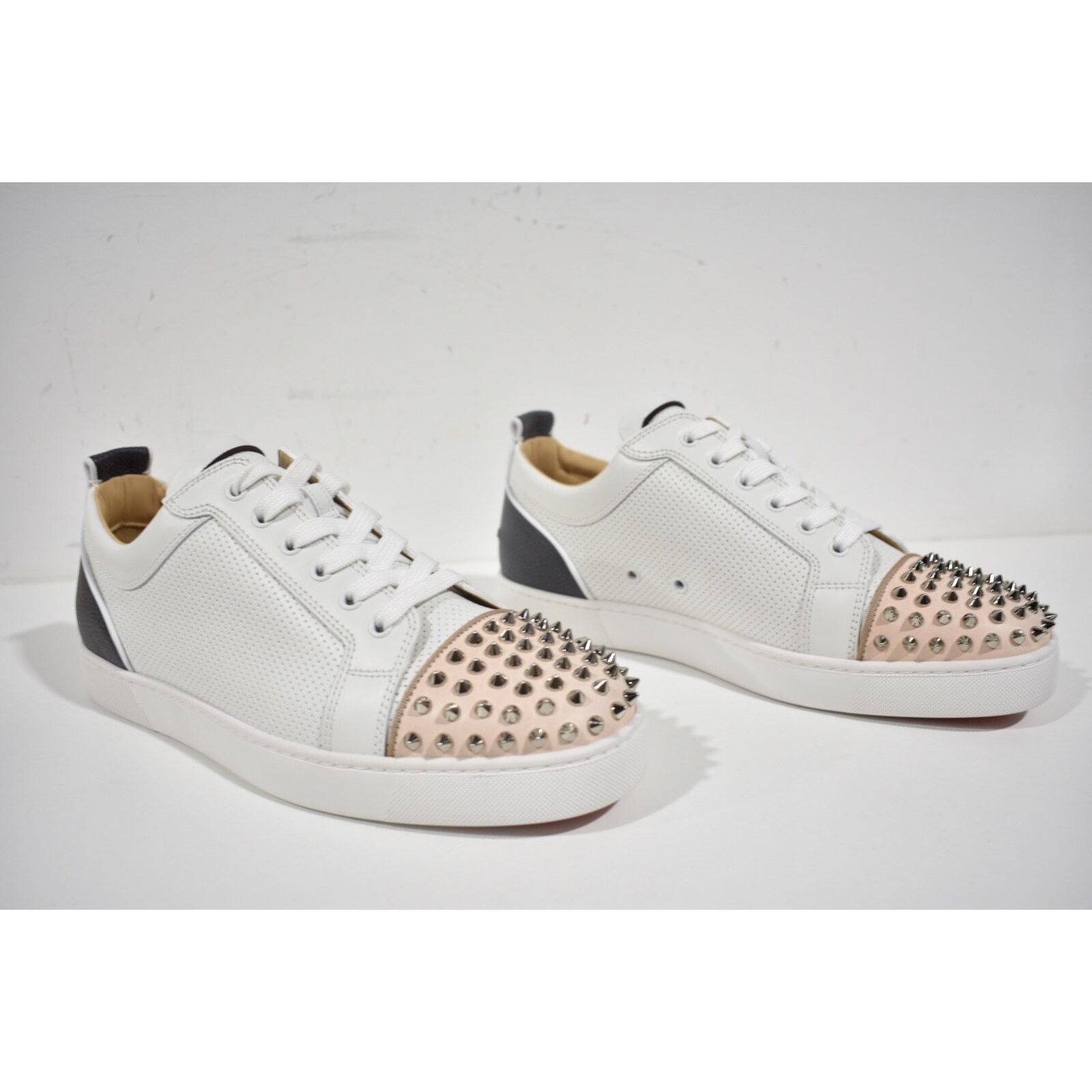 Christian Louboutin Christian Louboutin Louis Junior Spikes Orlato Flat White Size US 13 / EU 46 - 4 Thumbnail
