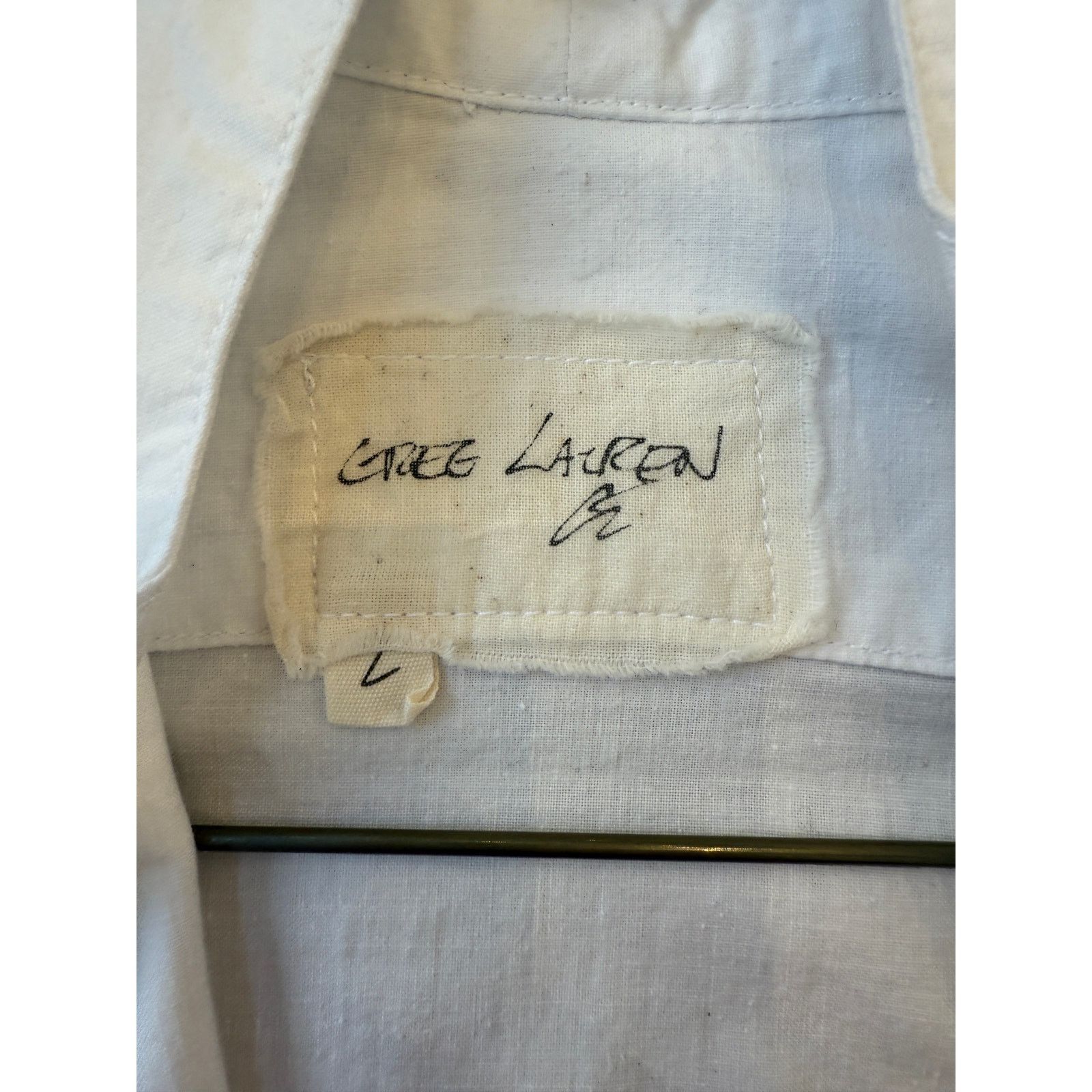 Greg Lauren Greg Lauren SAMPLE White Winged Bib GL1 Size US M / EU 48-50 / 2 - 3 Thumbnail