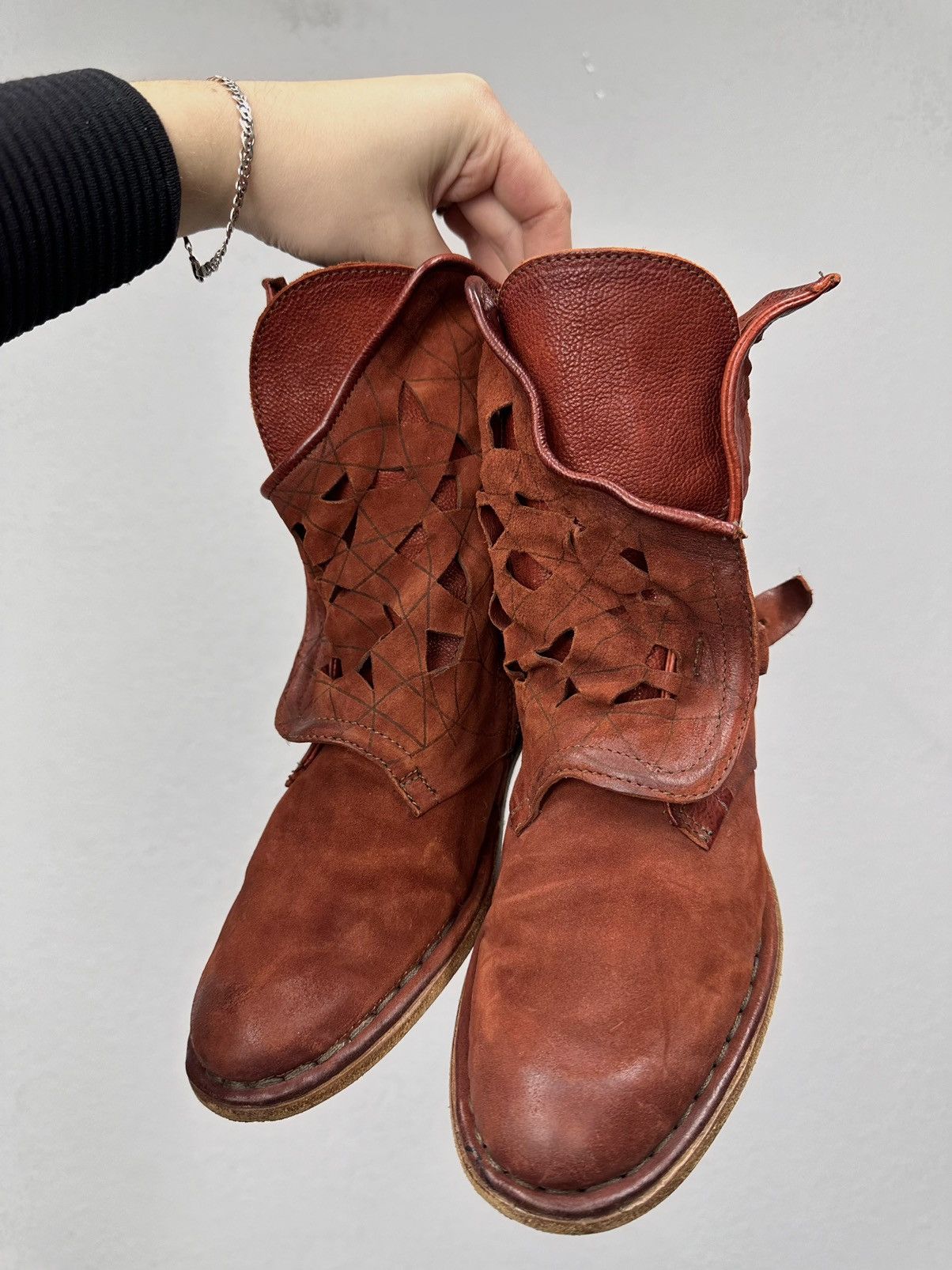 A.S.98 Vintage AS 98 Leather Boots Guidi Rick Owens MoMa Avantgarde Size US 6 / IT 36 - 14 Thumbnail