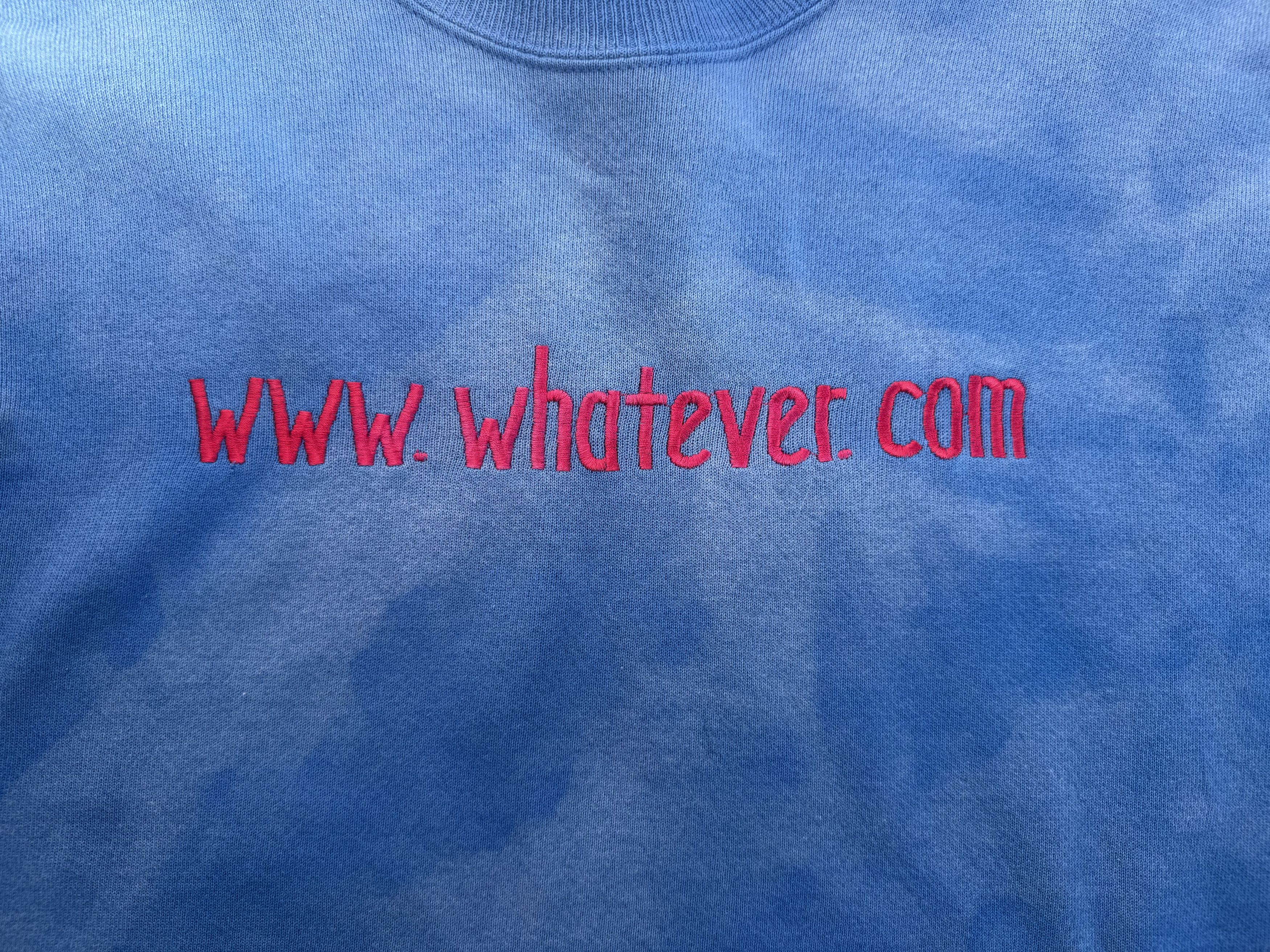 Vintage Vintage Acid Washed 'www.whatever.com' Sweatshirt Size US XL / EU 56 / 4 - 8 Thumbnail