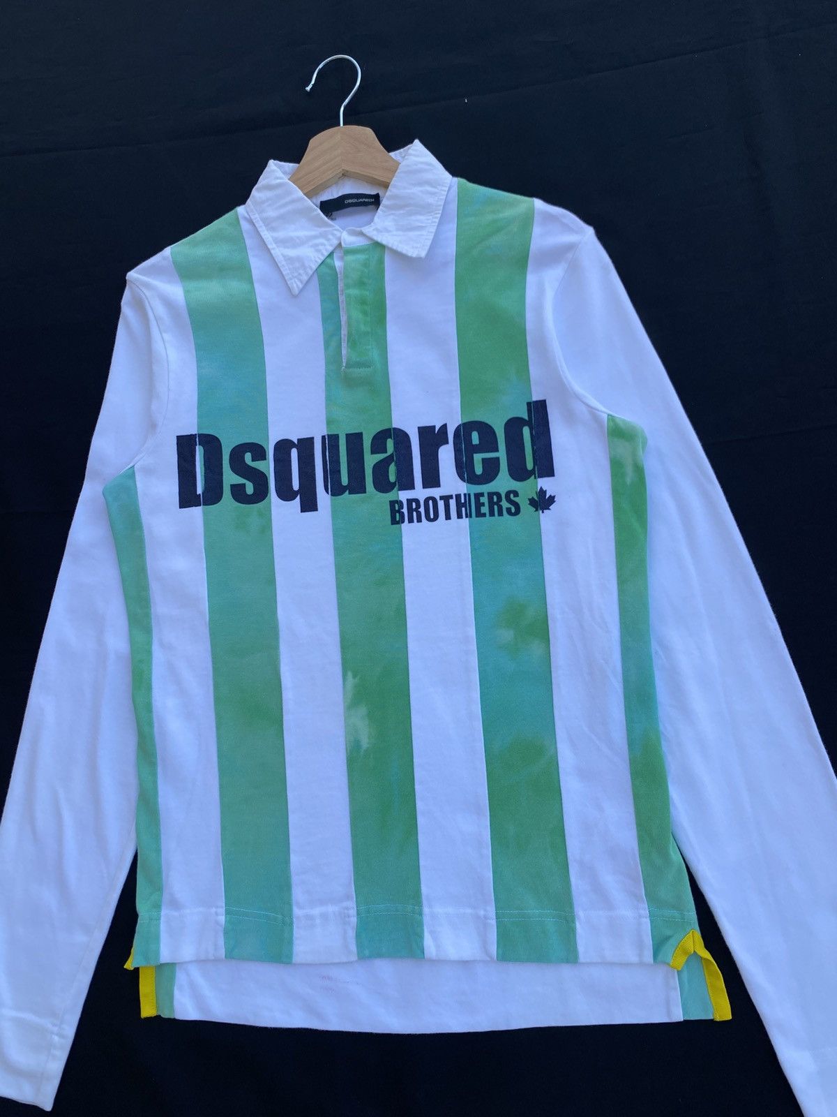 Dsquared2 Rare Dsquared Stripes Longsleeve Polo Shirt Size US S / EU 44-46 / 1 - 8 Thumbnail