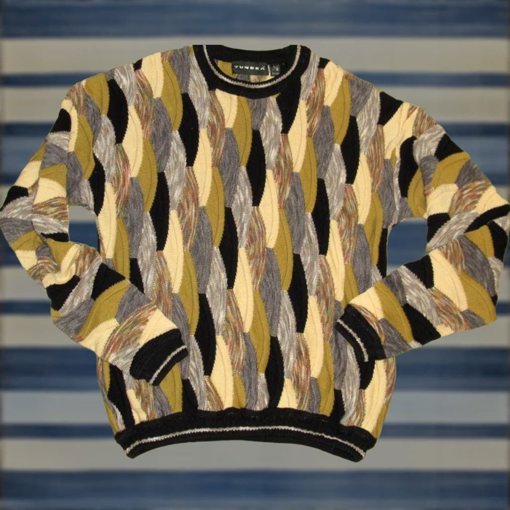 Vintage Vtg TUNDRA Cotton Blend Sweater Made In Canada Large Mens Size US L / EU 52-54 / 3 - 1 Thumbnail