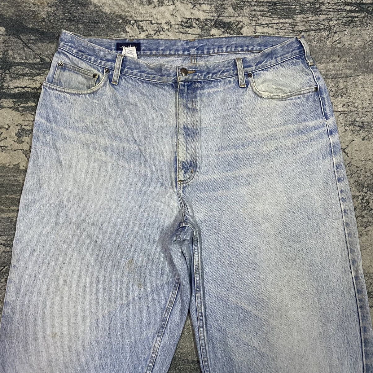 Vintage Vintage Japan Land End Light Washed Denim Jeans Size US 41 - 4 Thumbnail