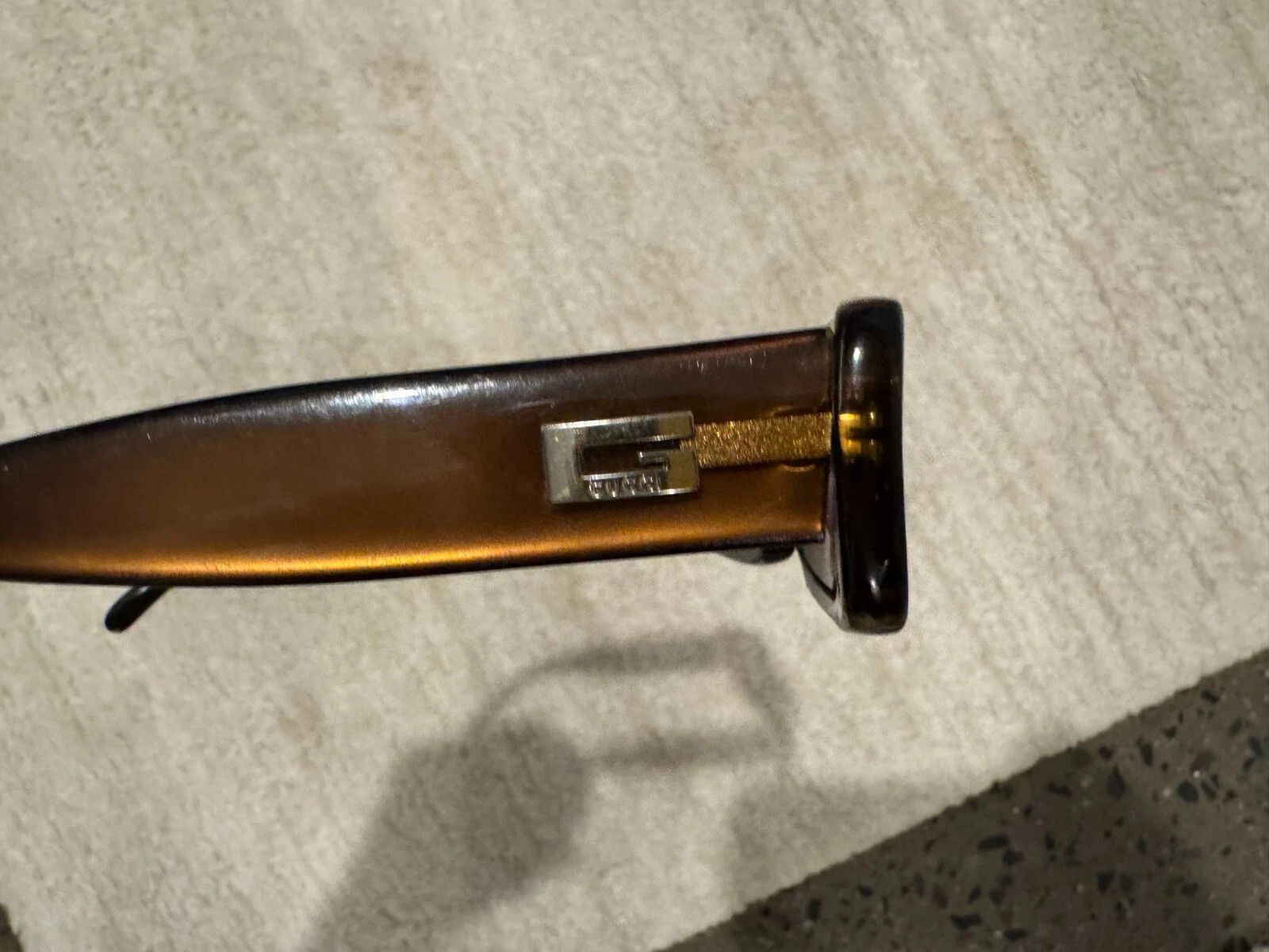 Gucci Gucci Sunglasses GG2409/N/S Brown Rectangle Oversized Size ONE SIZE - 7 Thumbnail