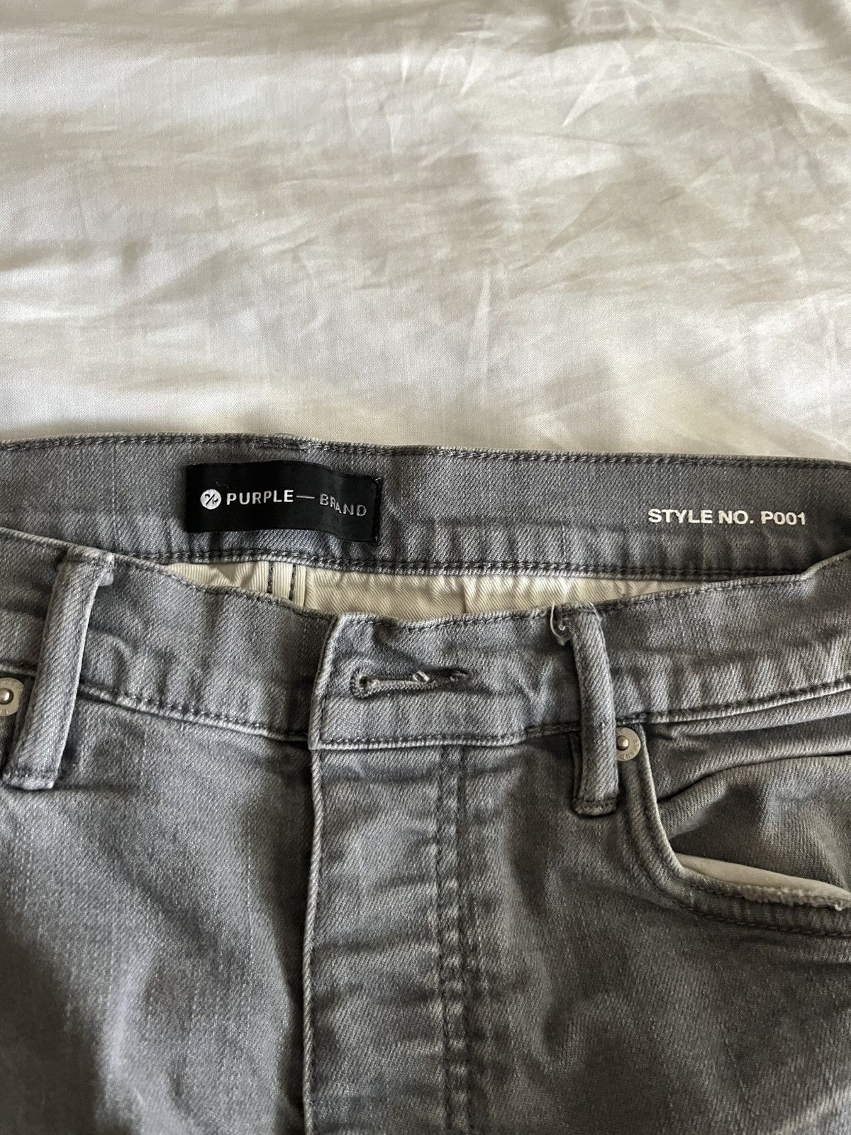 Purple Brand Purple Brand P001 Slim Fit Gray Paint Splatter Jeans Size 32 Size US 32 / EU 48 - 3 Thumbnail
