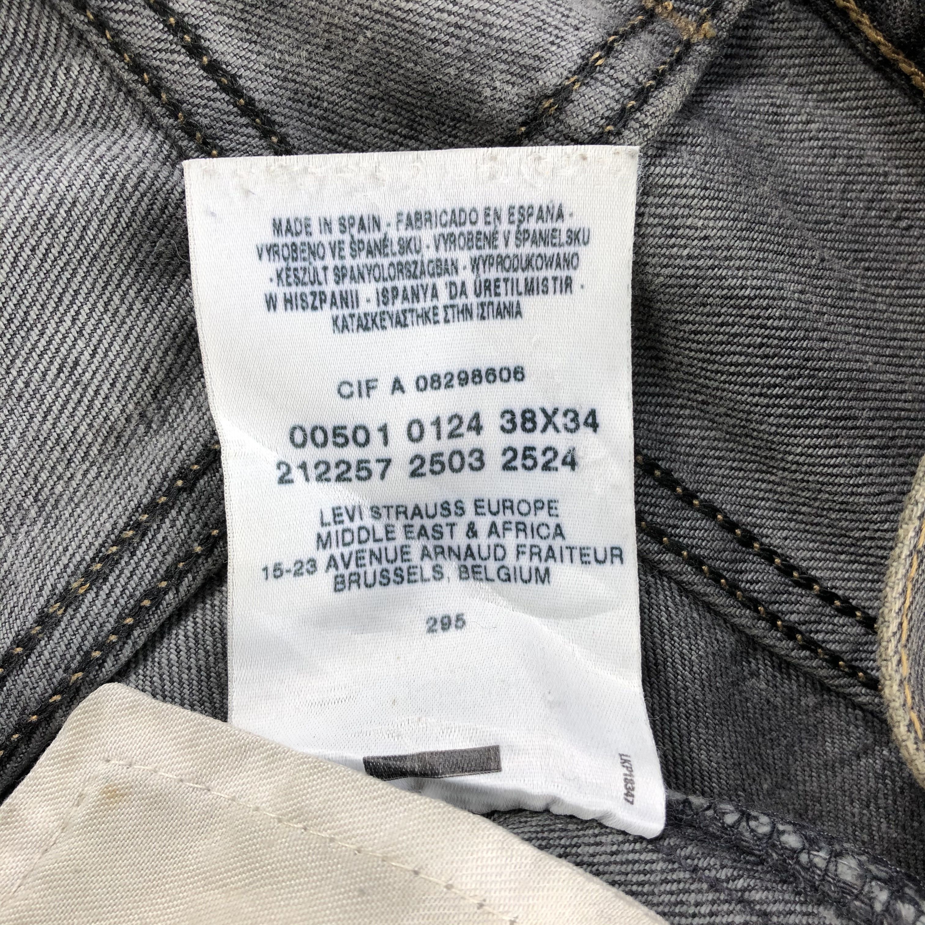 Levi's Vintage Distress Levis 501 Jeans-J1437 Size US 40 / EU 56 - 11 Thumbnail