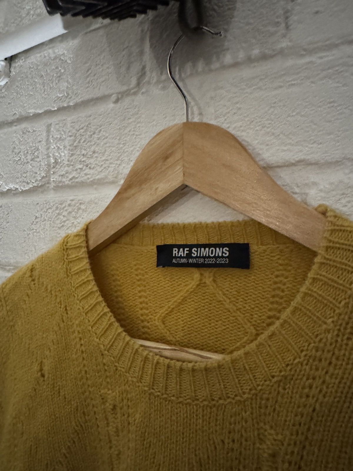 Raf Simons Raf Simons Braid Relief Roundneck Yellow Size US L / EU 52-54 / 3 - 3 Thumbnail