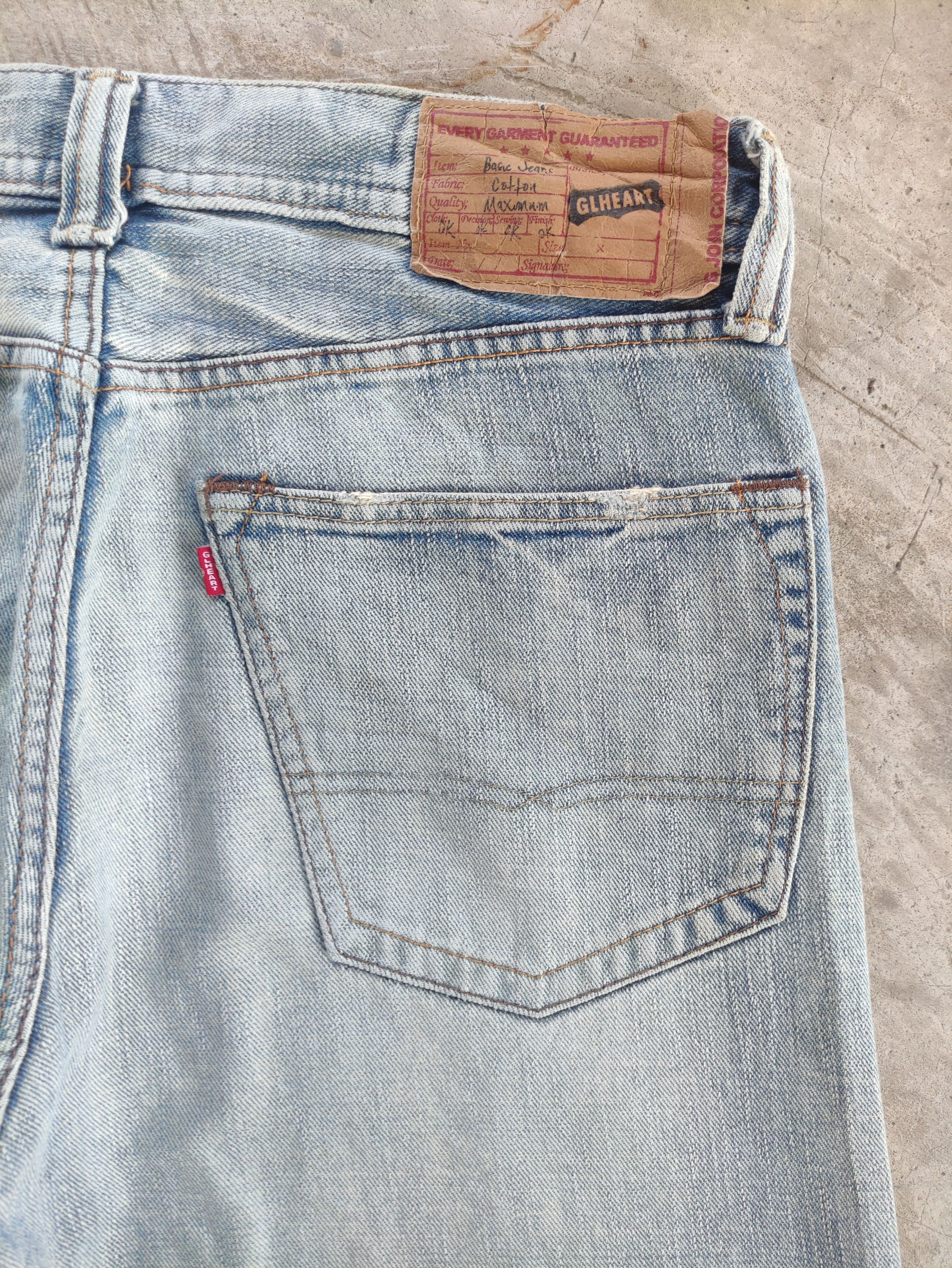 Japanese Brand Vintage Japanese Baggy Jean Distressed Faded Denim Size US 35 - 11 Thumbnail