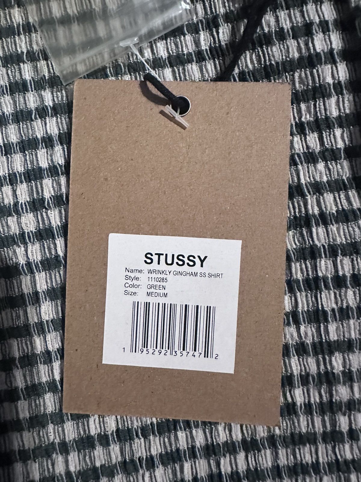 Stussy Stussy Wrinkly Gingham shirt Size US M / EU 48-50 / 2 - 5 Thumbnail