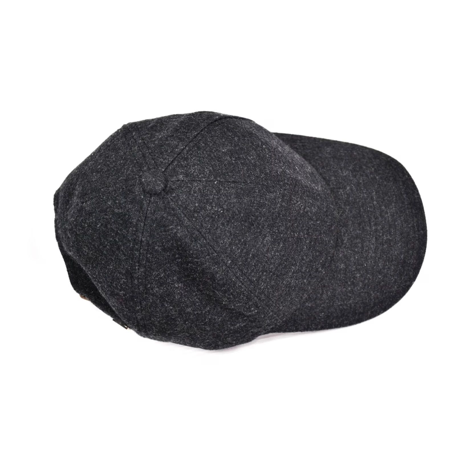 Vintage Varsity Headwear Hat Adjustable M Wool Dark gray 65% Merino Wool 35% Cashmere Solid Casual Men Baseball Cap Fall Spring Summer Winter Mens Size ONE SIZE - 3 Thumbnail