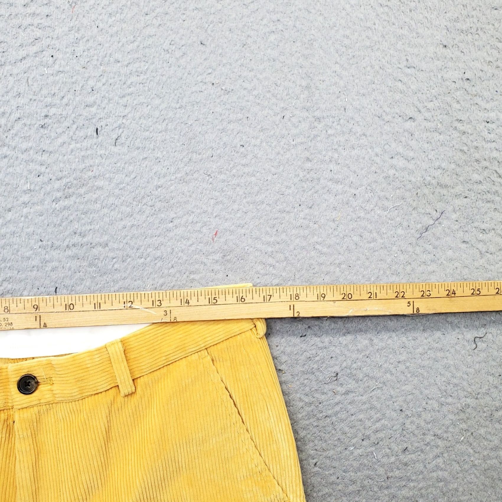 Brooks Brothers Brooks Brothers Mens Corduroy Pants 35x30 Orange Stretch Flat Front Straight Leg Size 35 Mens Chino Pant Size US 35 - 6 Thumbnail