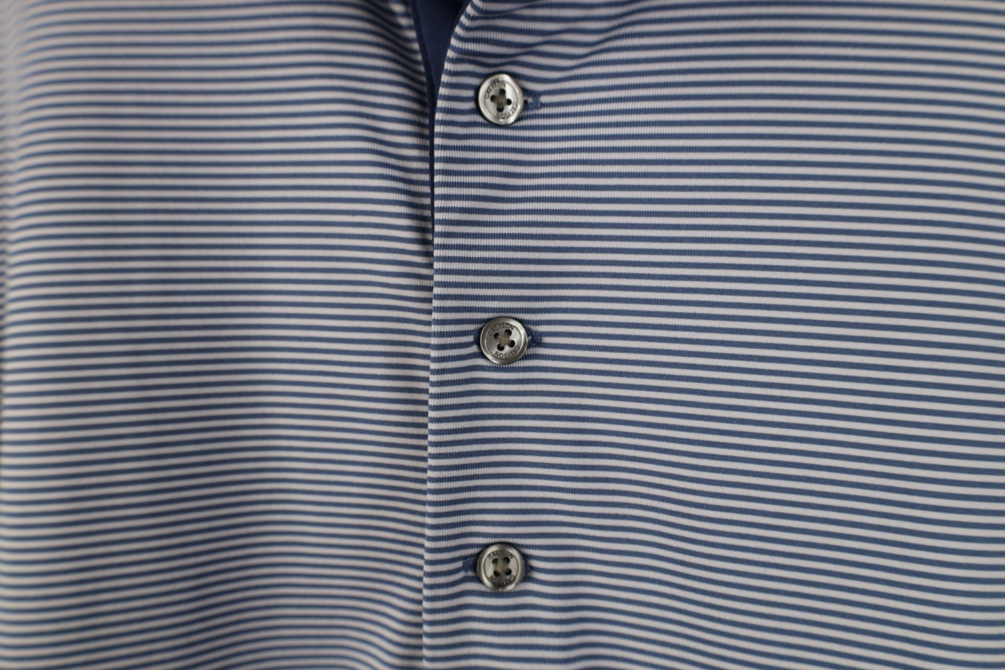 Vintage Greyson Clothiers Knit Stretch Collared Golf Polo Shirt Blue Size US M / EU 48-50 / 2 - 5 Thumbnail