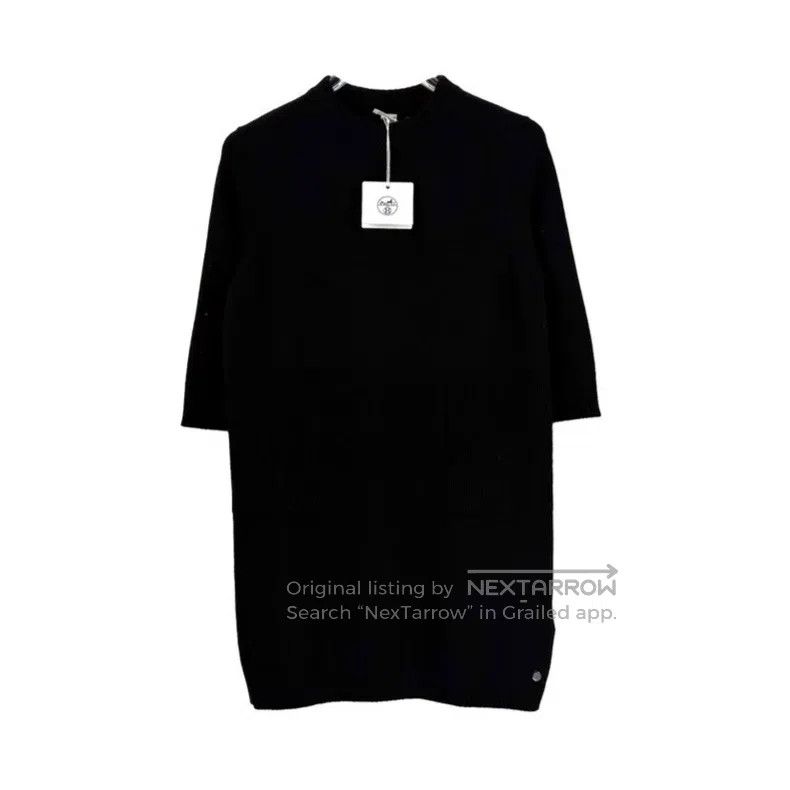 Hermes Hermes Black Metal Logo Cashmere Dress Size XS / US 0-2 / IT 36-38 - 1 Thumbnail